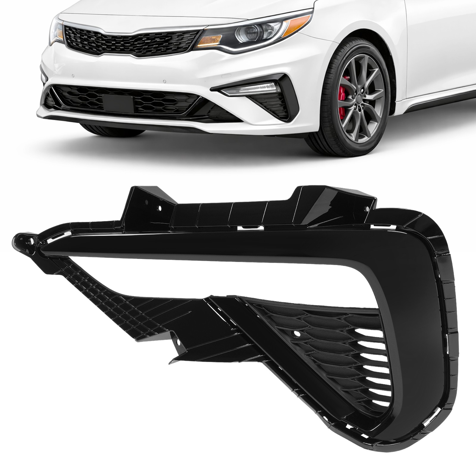 Left Driver Side Fog Light Trim Driving Lamp For Kia Optima 2019-2020 86593D5500