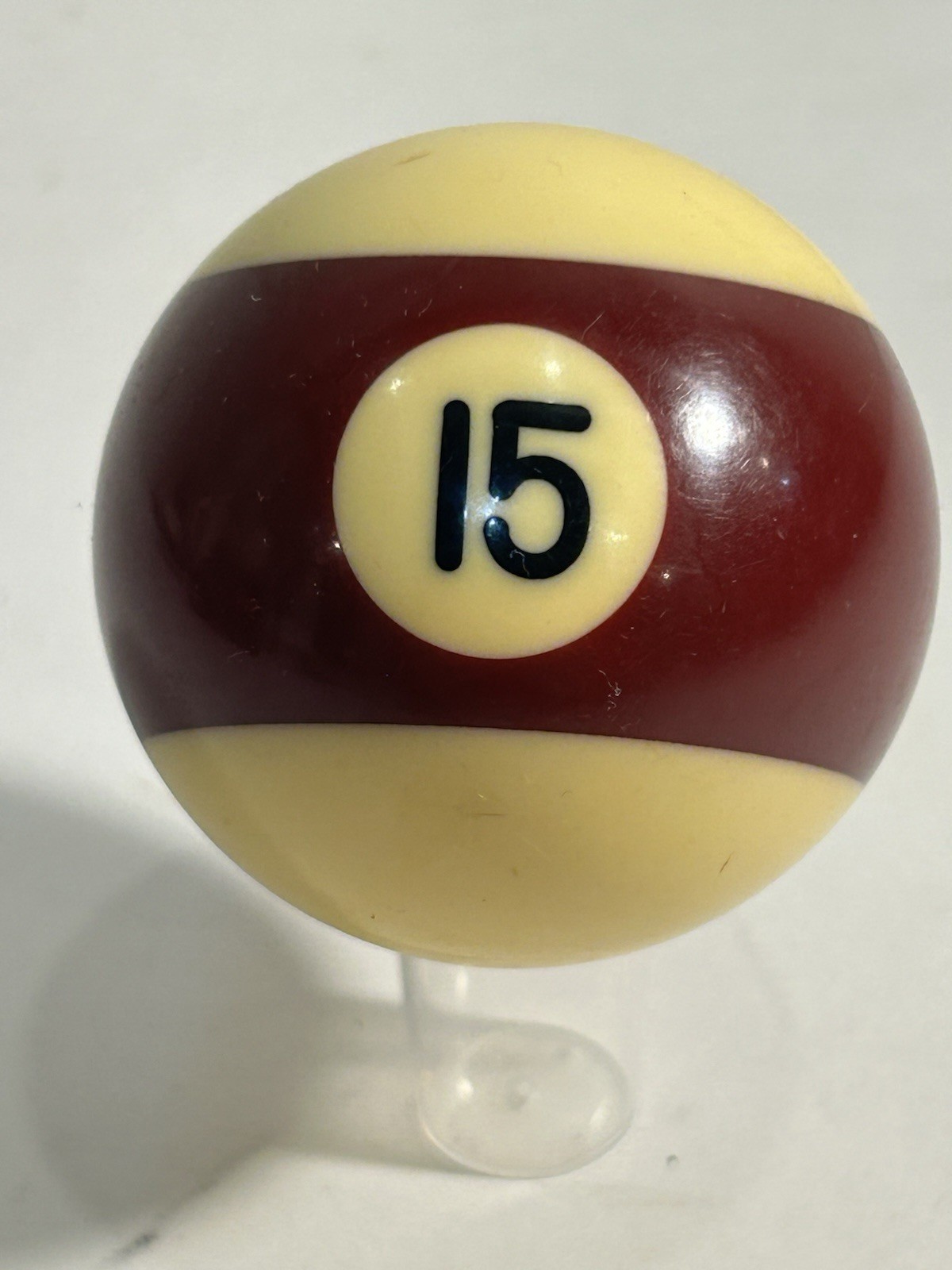 VTG Replacement Billiard Pool Ball 2 1/4" # 15 Stripe Burgundy