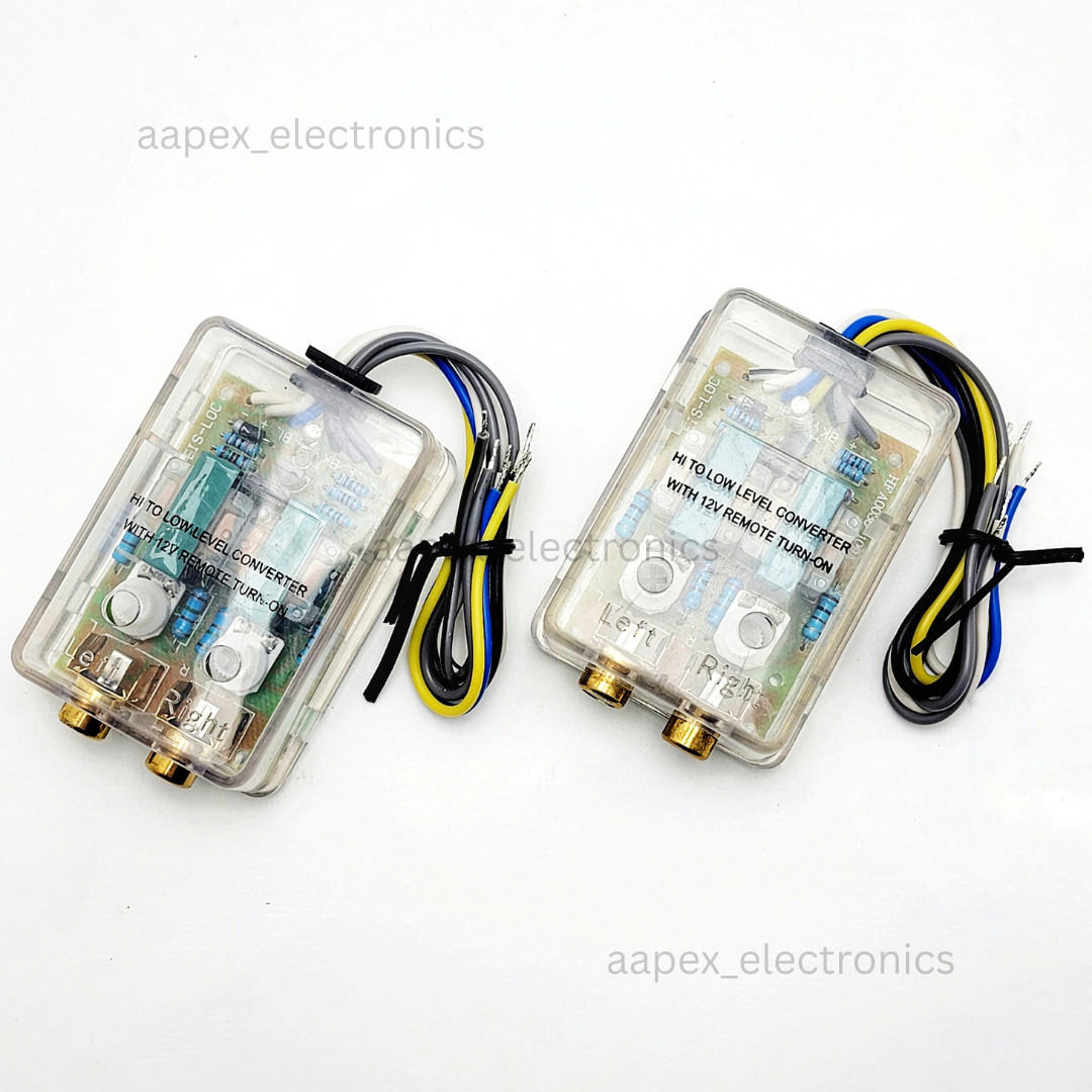 2Pcs Sonic Boom 2 Channel Adjustable Line Output Converter w/ 12V Remote Turn On