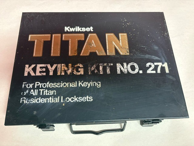 TITAN KWIKSET KEYING KIT NO. 271 - COMING FROM SHOP CLOSURE