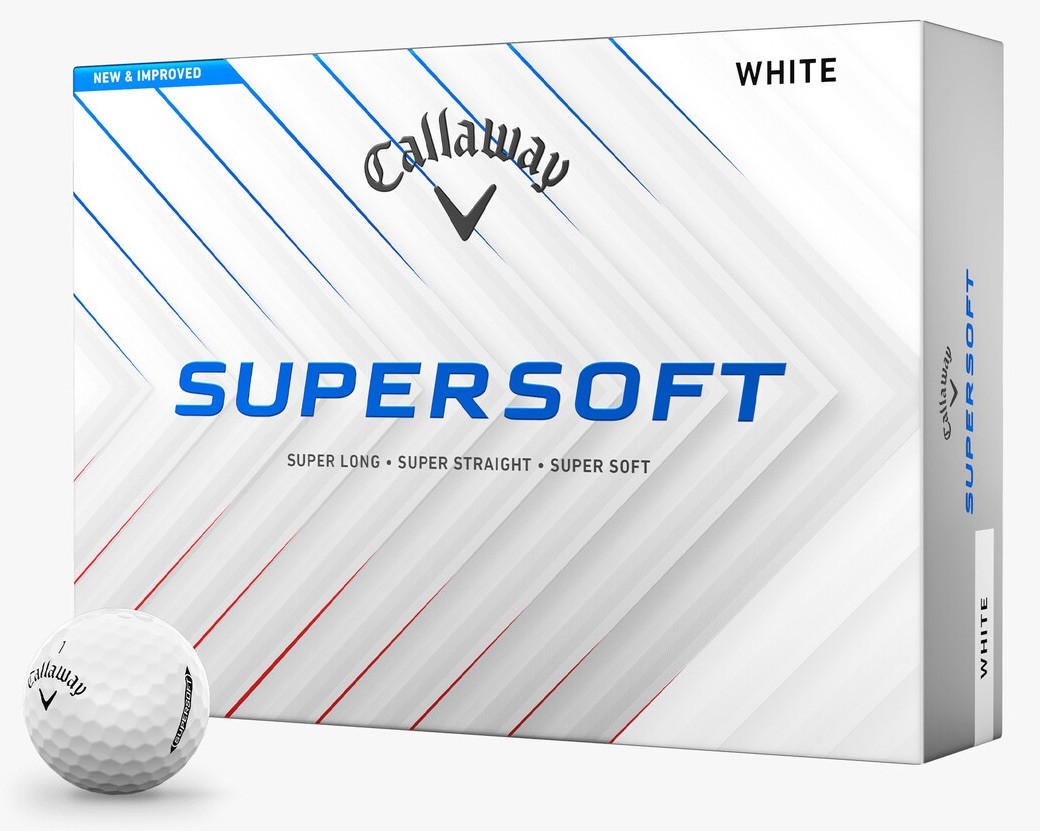 New Callaway Golf 2025 Supersoft Golf Balls *1-Dozen* [White]