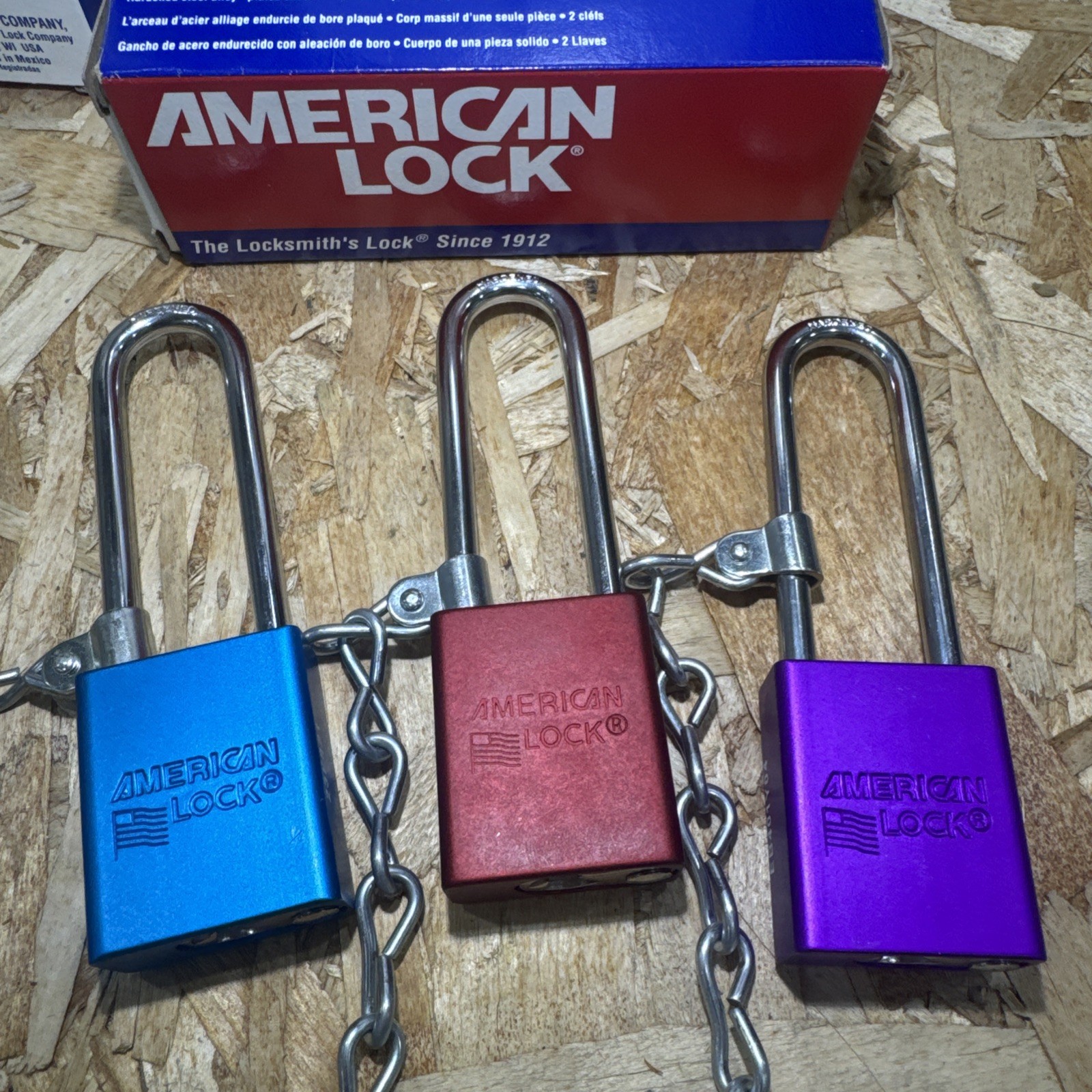 Box of  - American Lock Lockout Padlock Red A1107 Locks