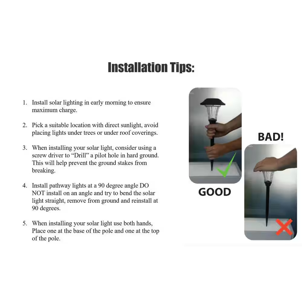 Solar Gutter Lights Outdoor LED Floodlight 2 Pack Weather Resistant Auto On Off