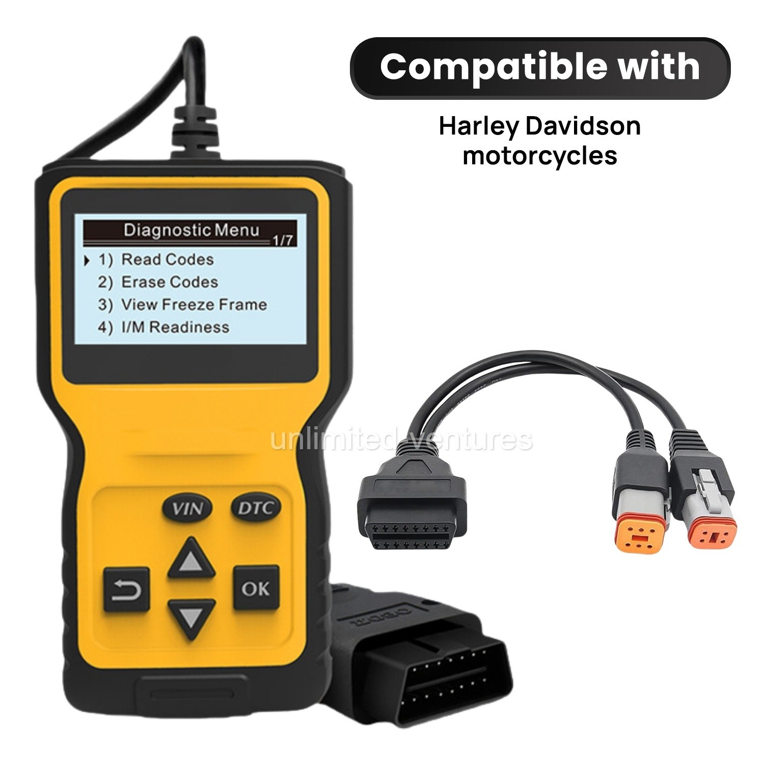 Diagnostic OBD2 Code Reader Engine Fault Scanner Tool for Harley Davidson
