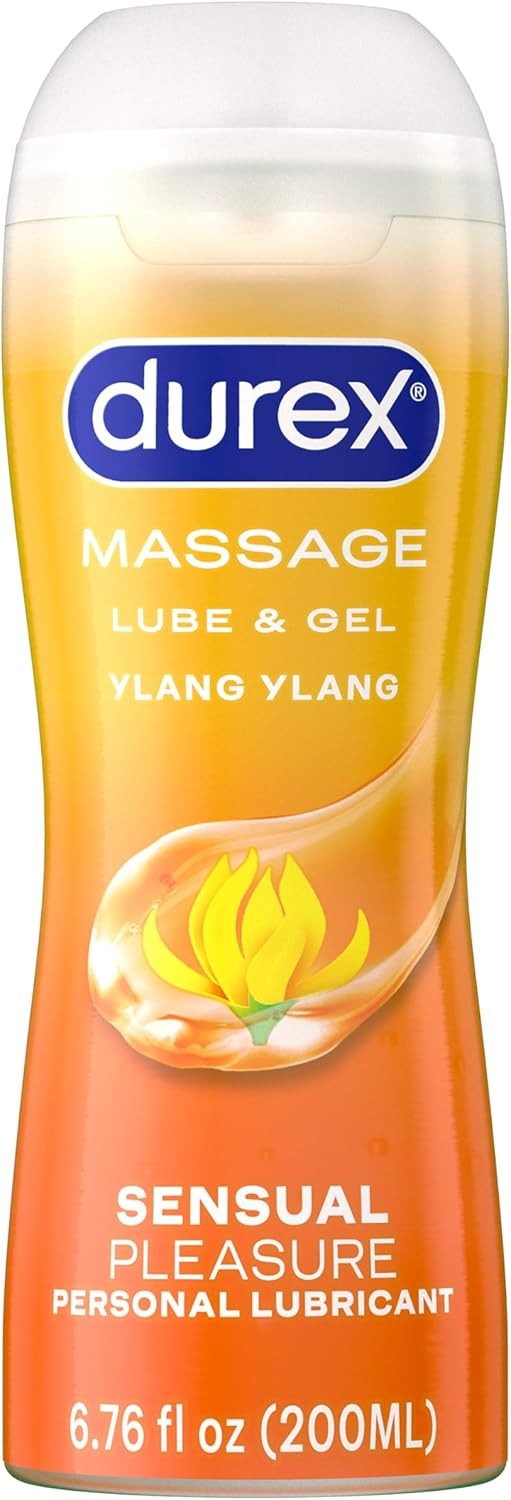 Durex Water Based Lube, Touch & Play Personal Lubricant with Ylang Ylang, Lube