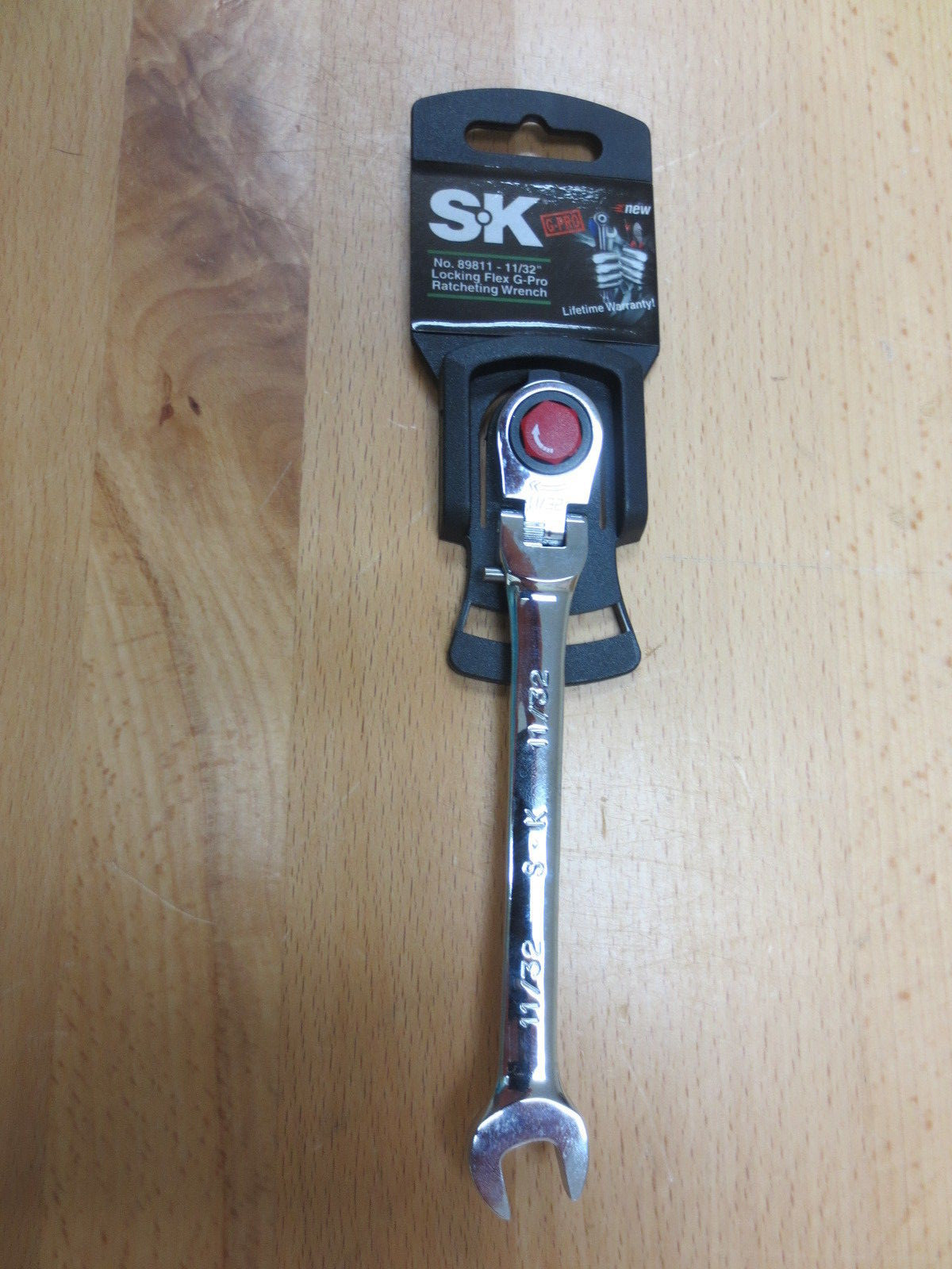 SK #89811 G-Pro, Locking, Flex, Ratcheting Combo Wrench-11/32"