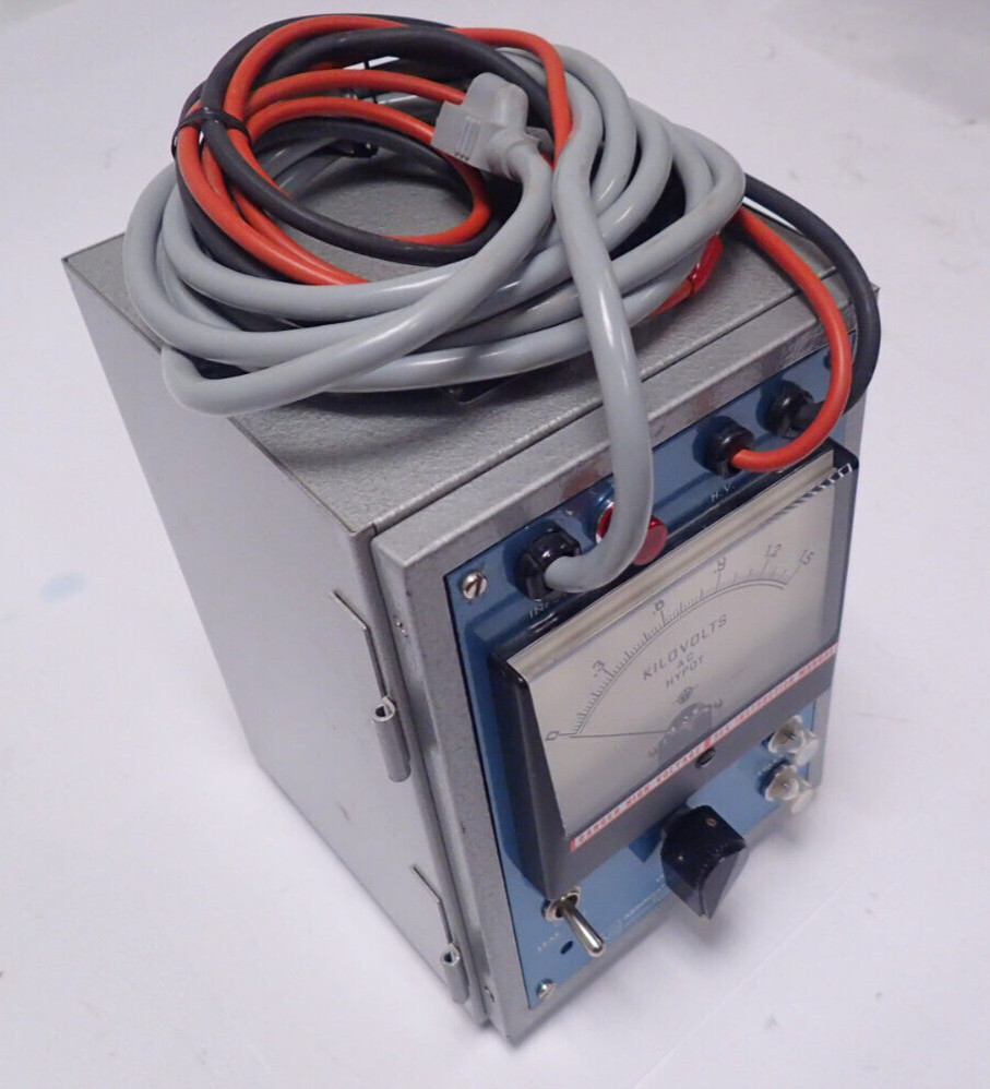 AR HYPOT JUNIOR 412 HIGH VOLTAGE TESTER IN120Vac 50/60Hz OUT1.5KVac 5mA TESTED