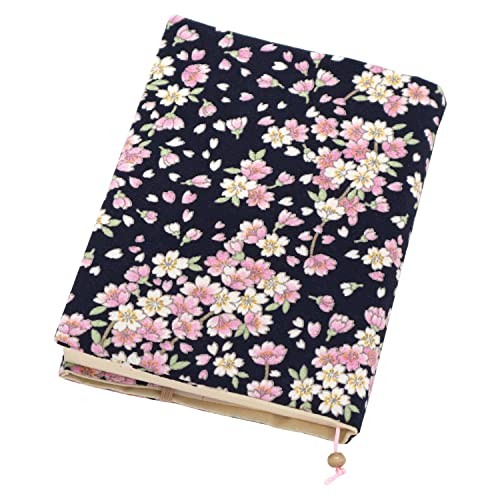 Komono Book Cover Sakura Navy Edo Komon 0810 Japan