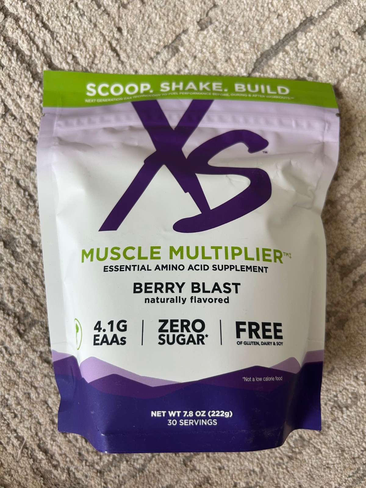 XS Berry Blast Muscle Multiplier EAA Supplement,  Expires 05/2026