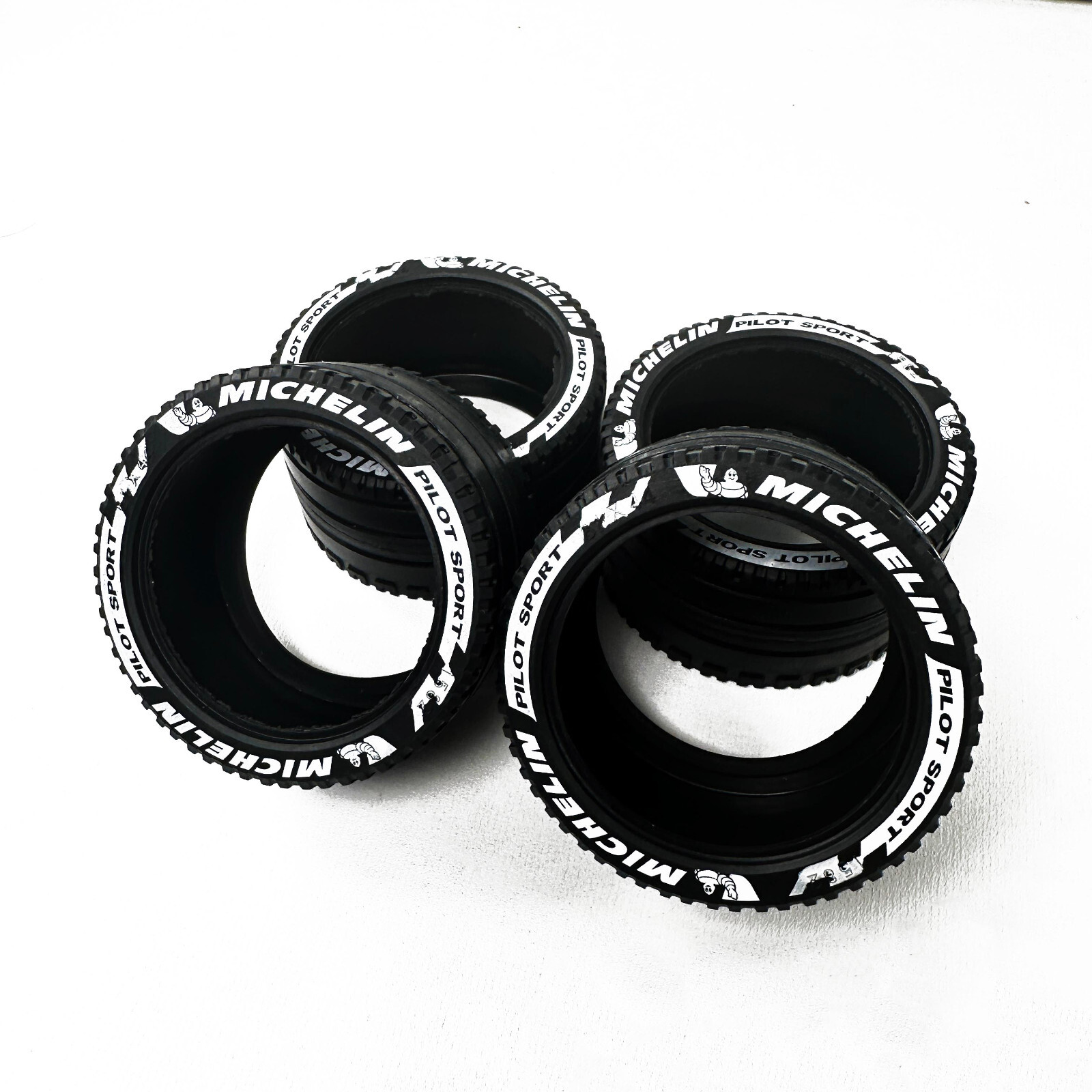 Custom 4 pcs MOC printing tires 23799 for Lego 42056 42083 42115 1:8 cars, V1-2
