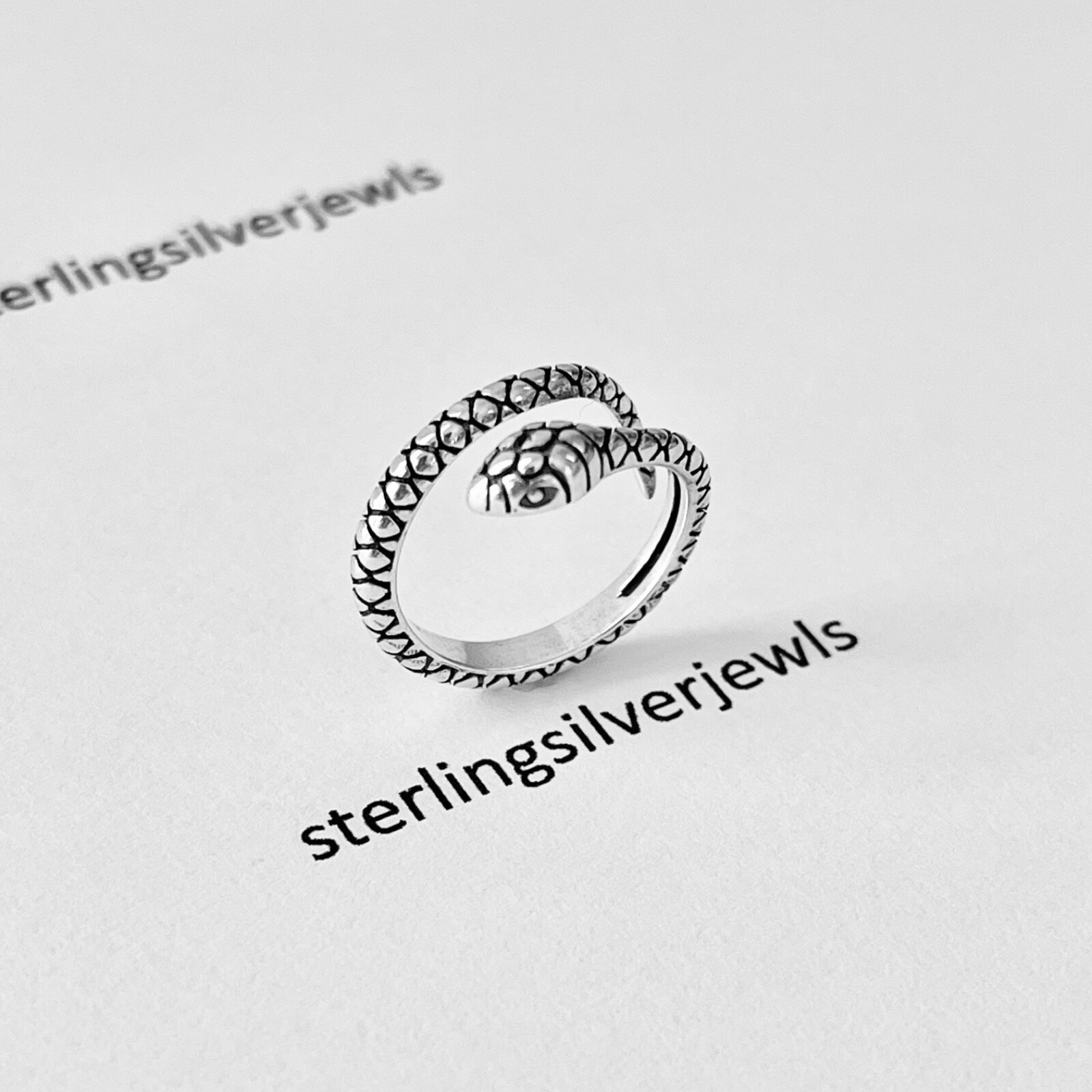 Sterling Silver Wraparound Snake Toe Ring, Silver Rings, Reptile Ring, Animals