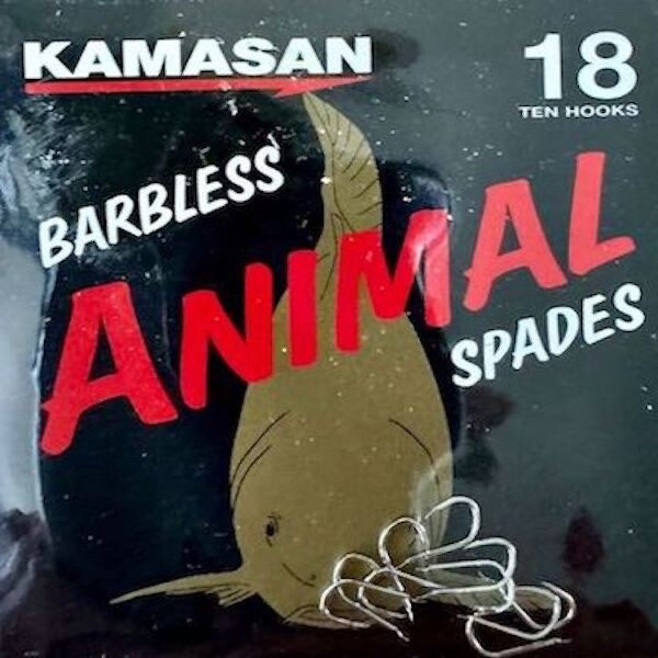 Kamasan Animal Barbless Size 18 Spade End
