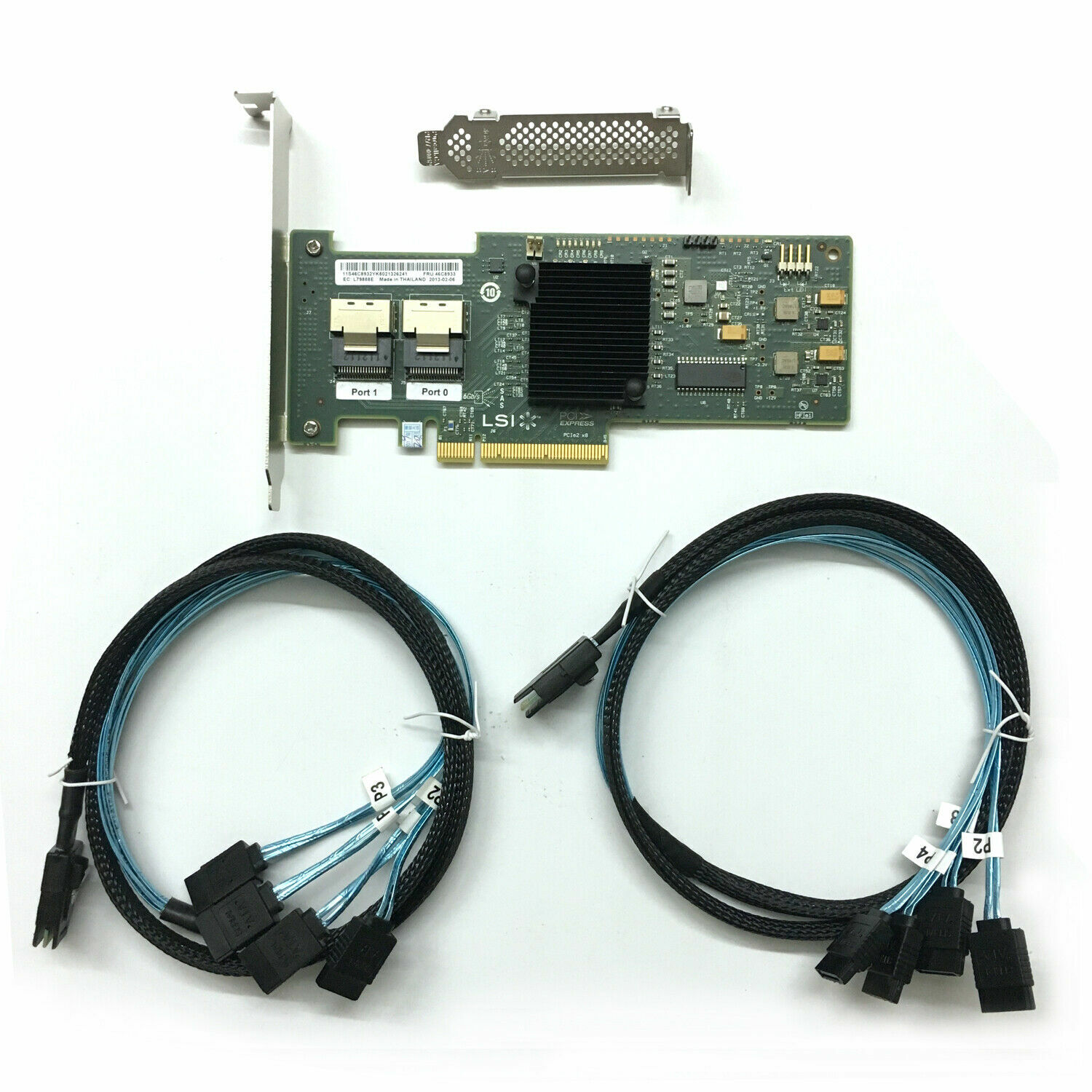 LSI 9200-8i 6Gbps SAS HBA  IT Mode ZFS FreeNAS unRAID w/2x SFF8087 SATA Cable US