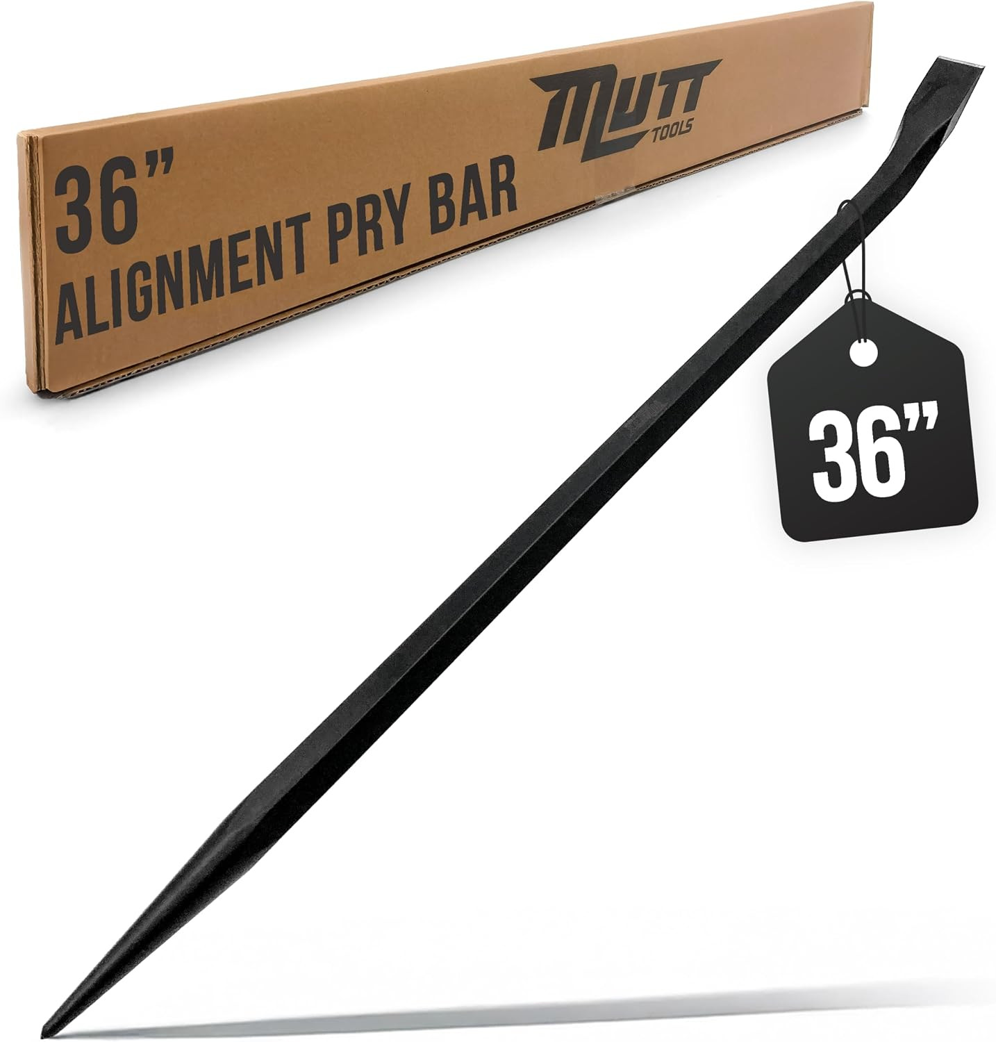 Mutt Tools 36 Inch Pry Bar Alignment Tool Ironworker Sleever Bar | 36 Inch, Forg
