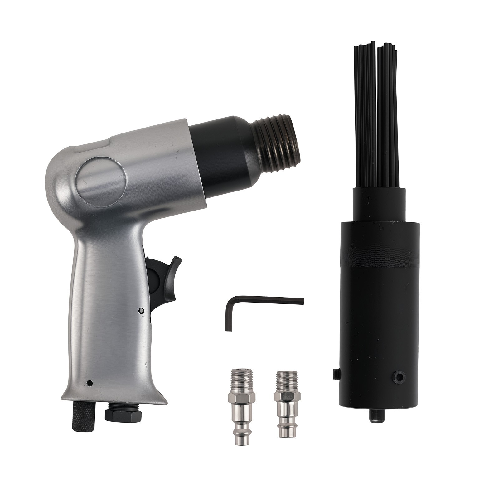 Pneumatic 19 Needle Scaler Tool Pistol Grip Rust Slag Corrosion Remover Deburr