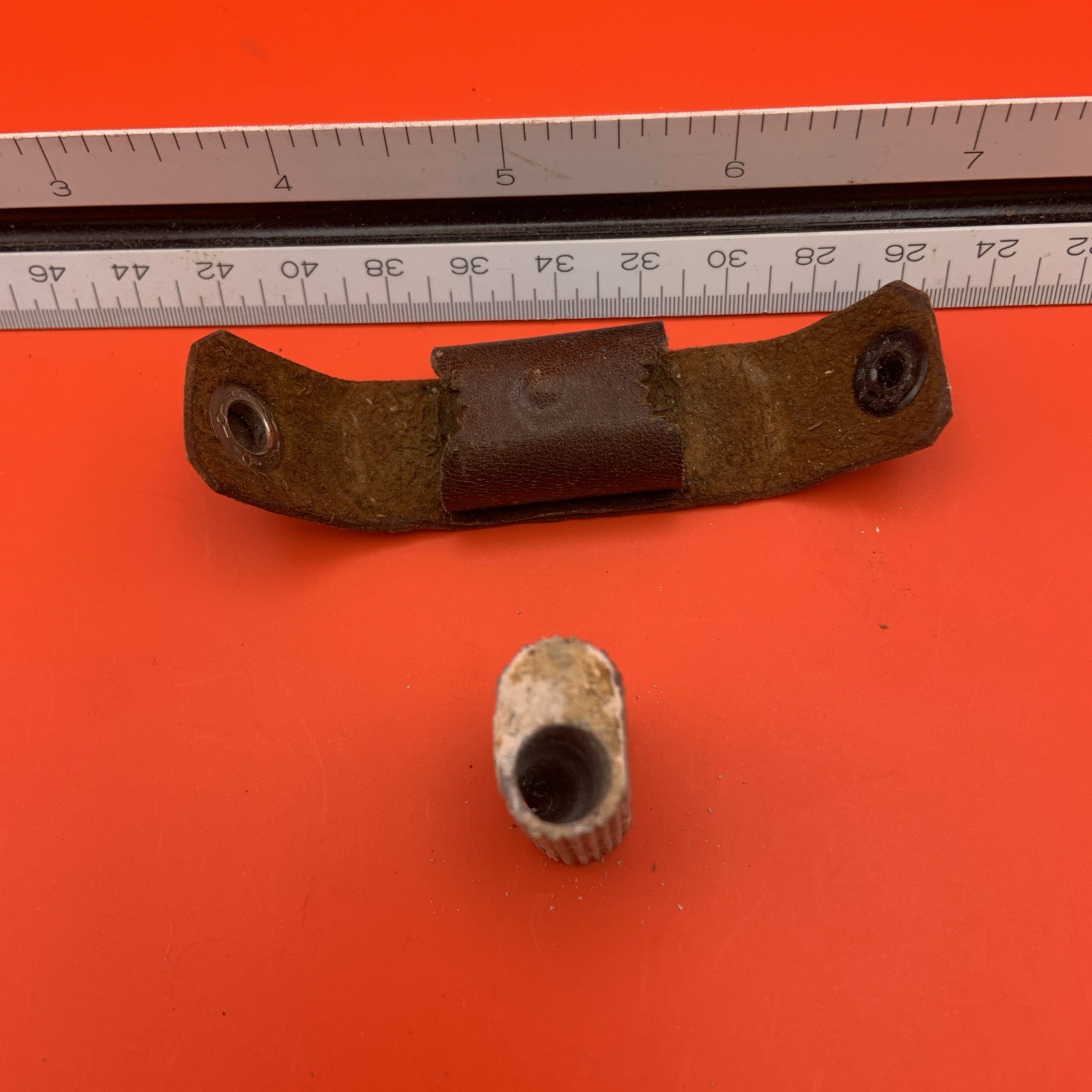 Vintage Pocket Pencil Sharpener & Leather Pouch