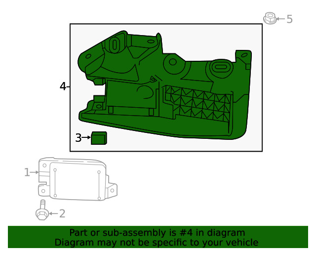 Genuine Mazda Blind Spot Detection System Warning Sensor Bracket N270-67-Z4XC