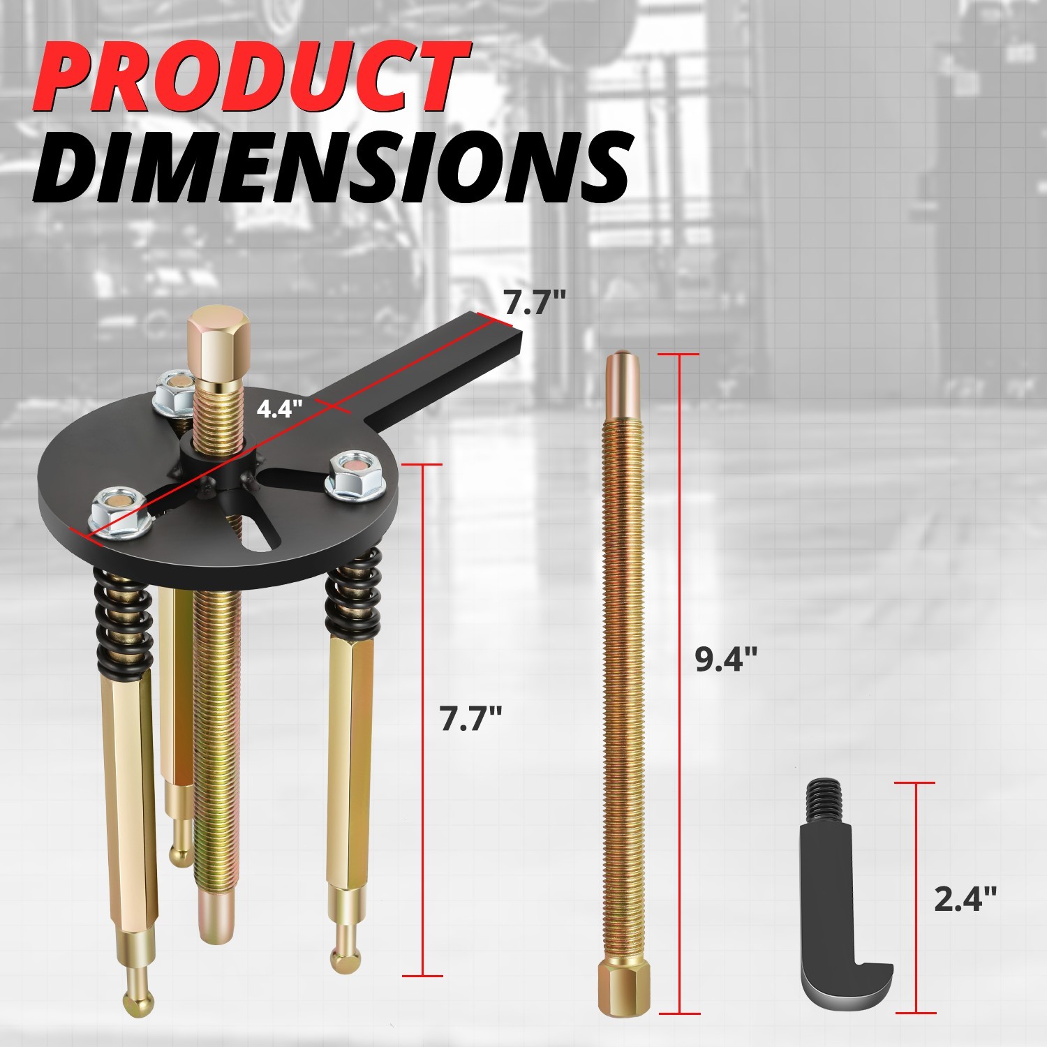 36 in1 Bearing Disassembly Puller Inner Hole Removal Tool Three-jaw Puller Set