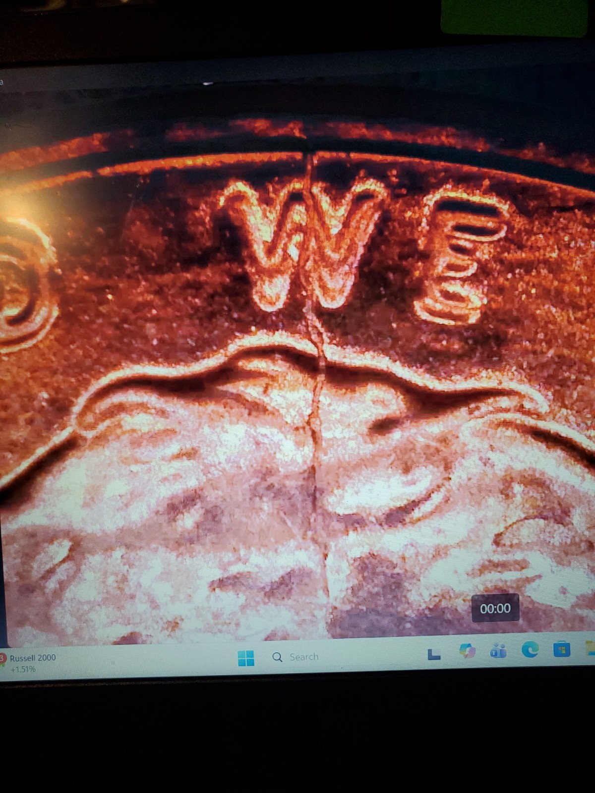 Error, Large Die Crack 2023 P cent w/ spiked Head error