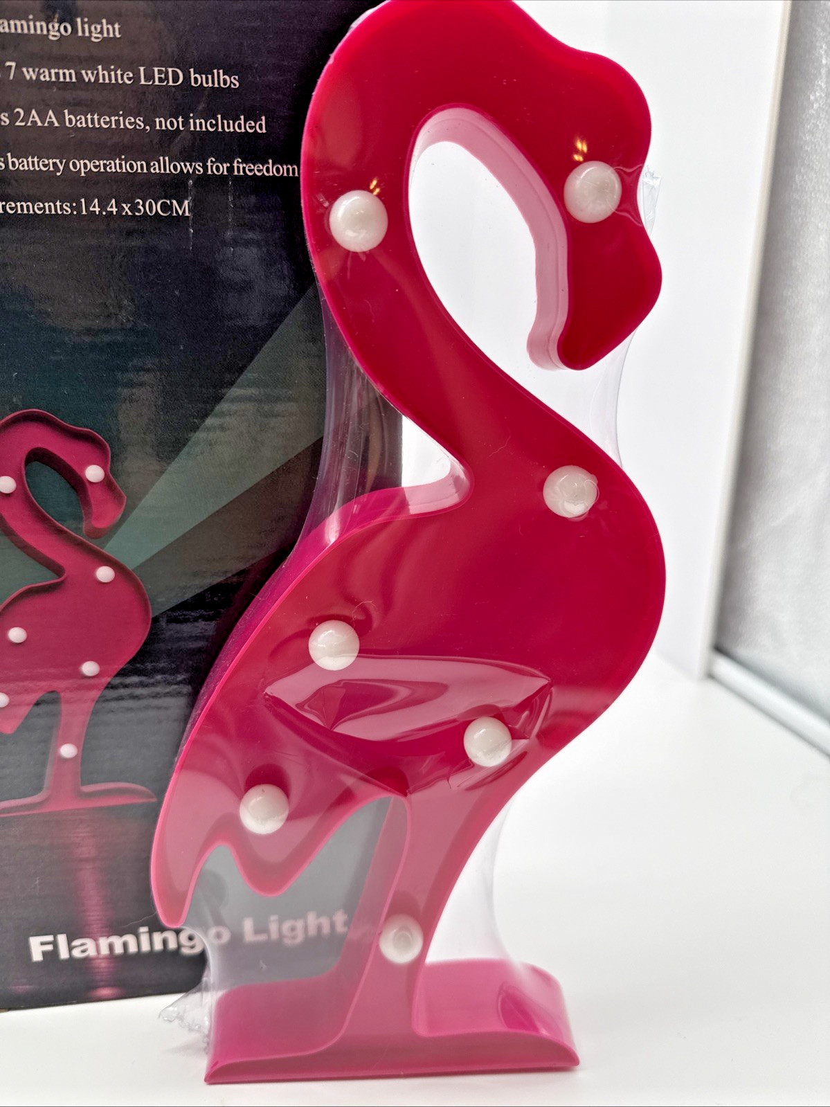 Plastic Flamingo light Battery Powered 7 LED Lights