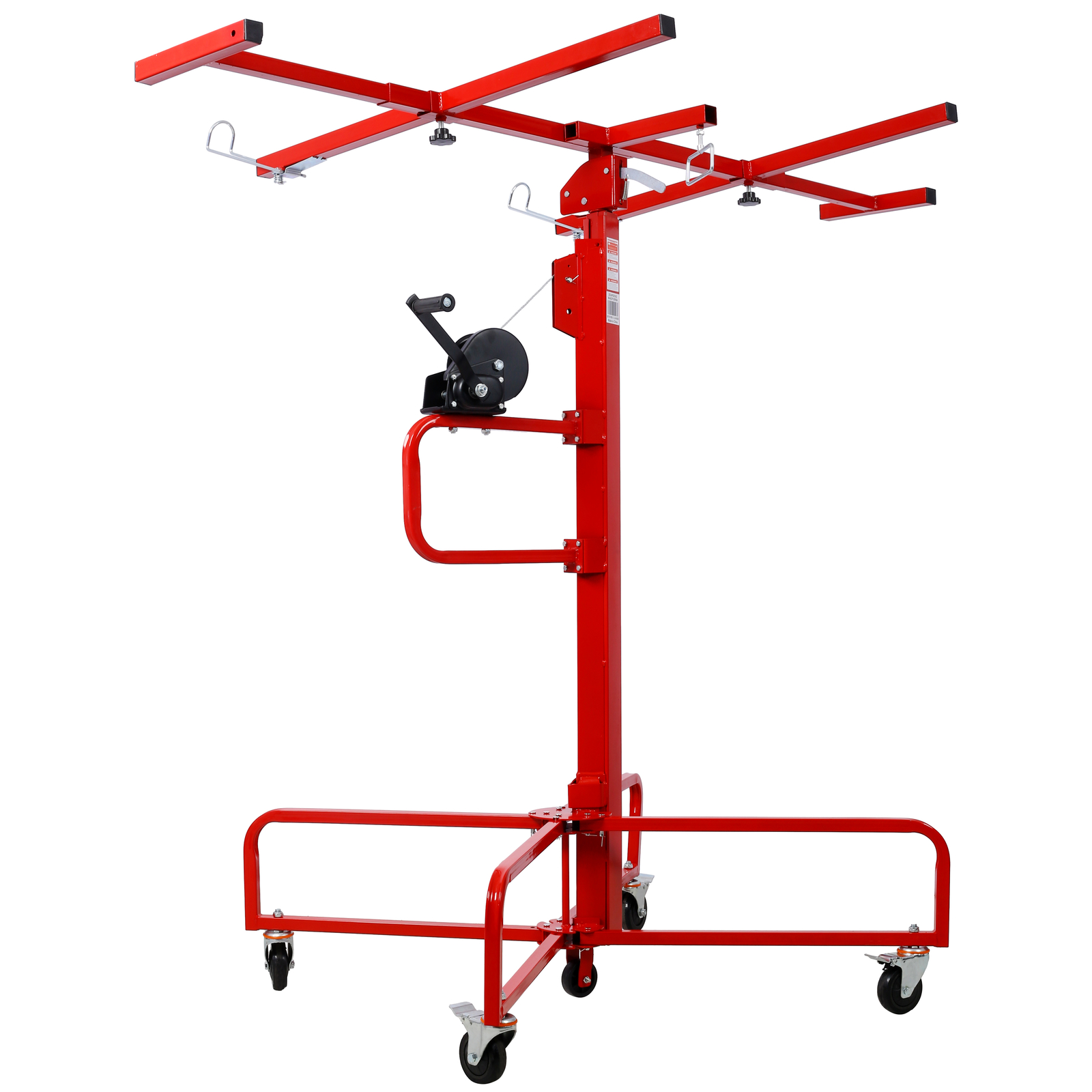 16ft Drywall Lift Hoist Panel Lifter Jack Tool 150lb Capacity Rolling Caster