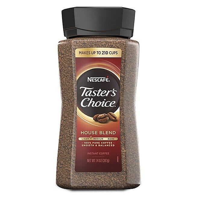 Nescafé Taster's Choice Instant Coffee, House Blend, 14 oz Light Roast FREE SHIP