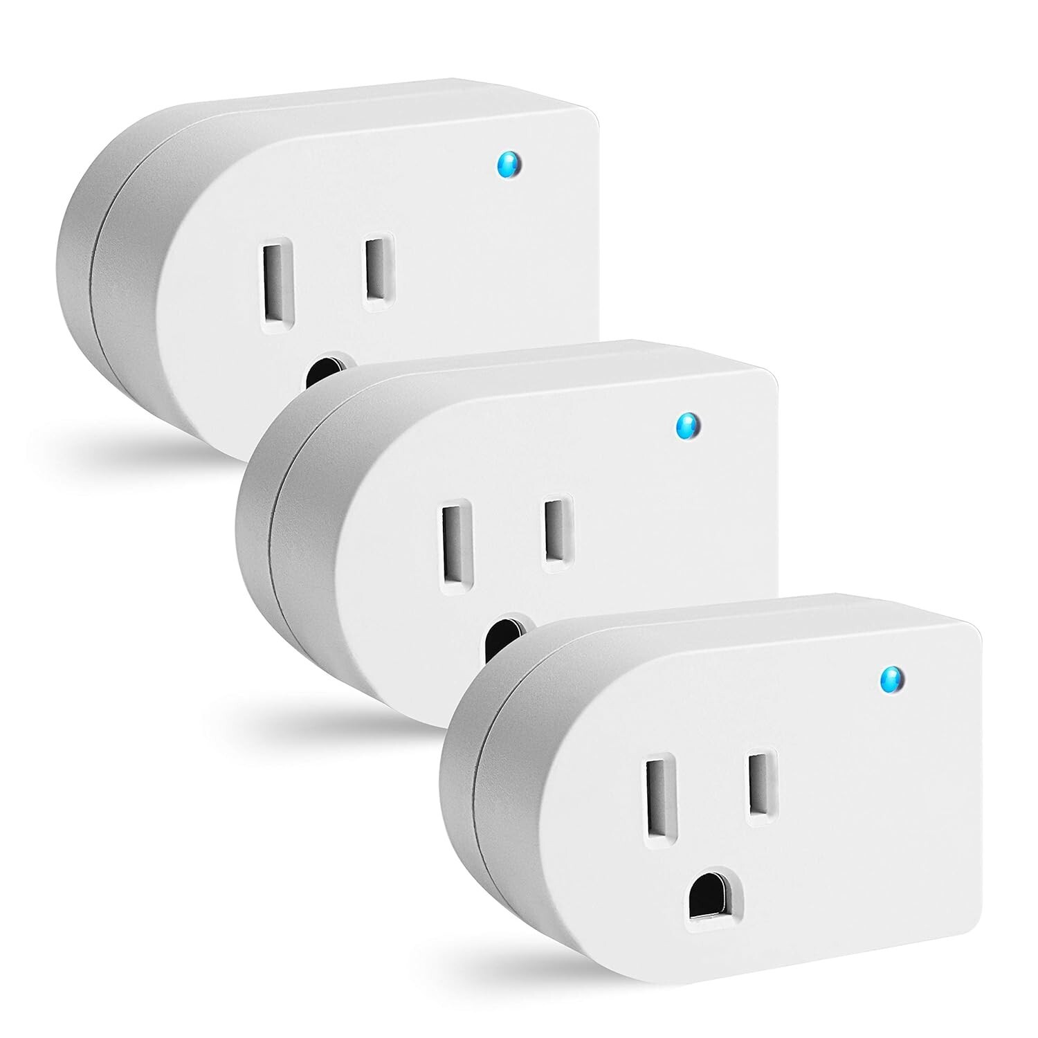 Travel-Friendly Surge Protector Adapter - 3-Pack Grounded Tap with LED Indicator