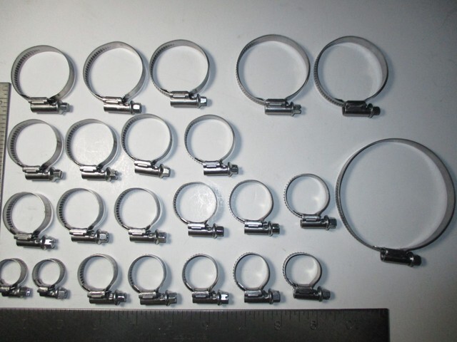 PORSCHE 944 TURBO 951 RADIATOR HOSE CLAMP KIT NEW STAINLESS STEEL 88 TO 91 ONLY