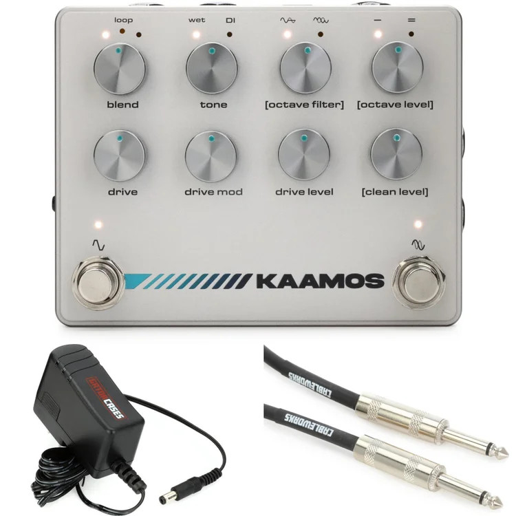 Darkglass Kaamos Bass Distortion/Octaver Pedal with Power Supply and Cable