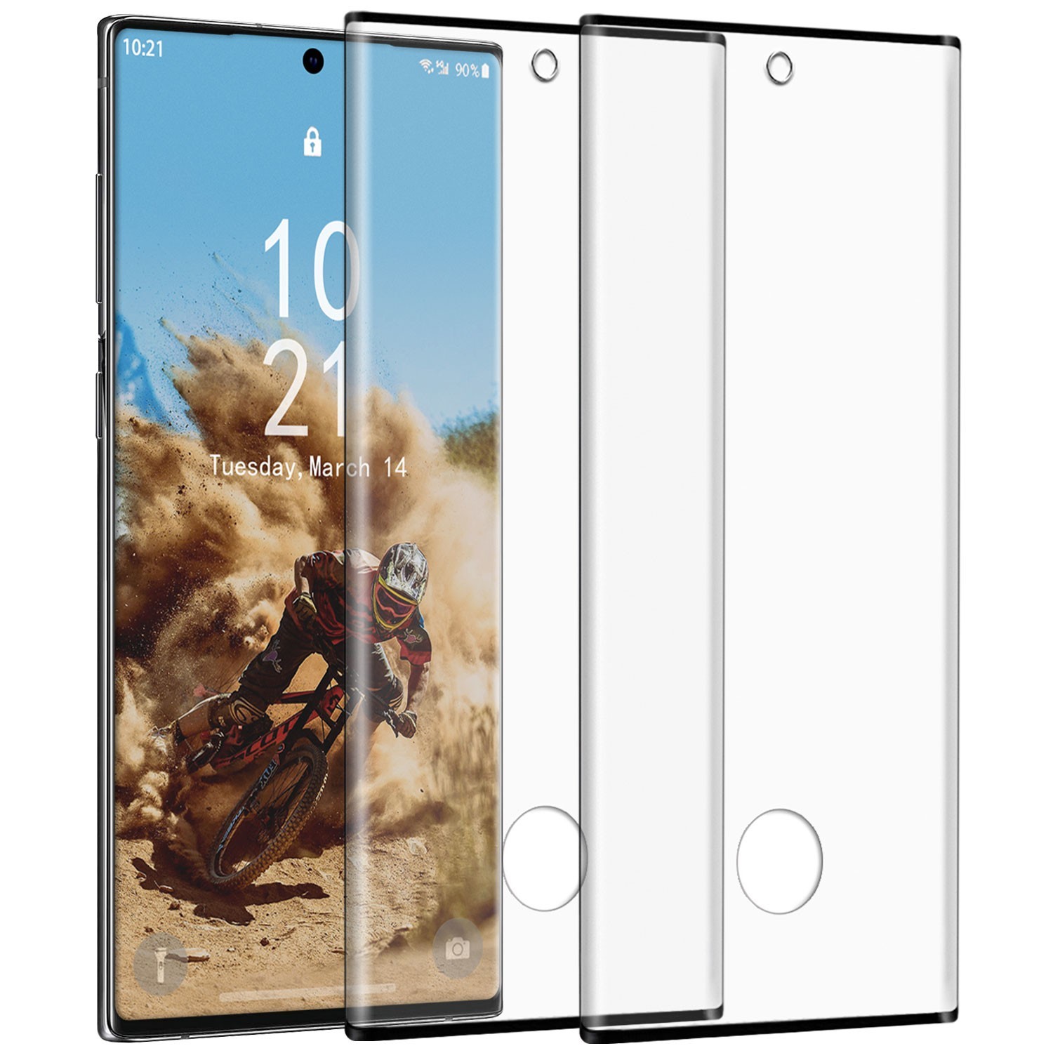 2x Clear Tempered Glass Screen Protector For Samsung Galaxy Note 10 Note10 Plus