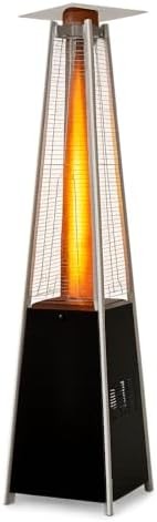 BTExpert 48000 BTU Pyramid Patio Heater for Outdoor Double Layer Stainless Steel