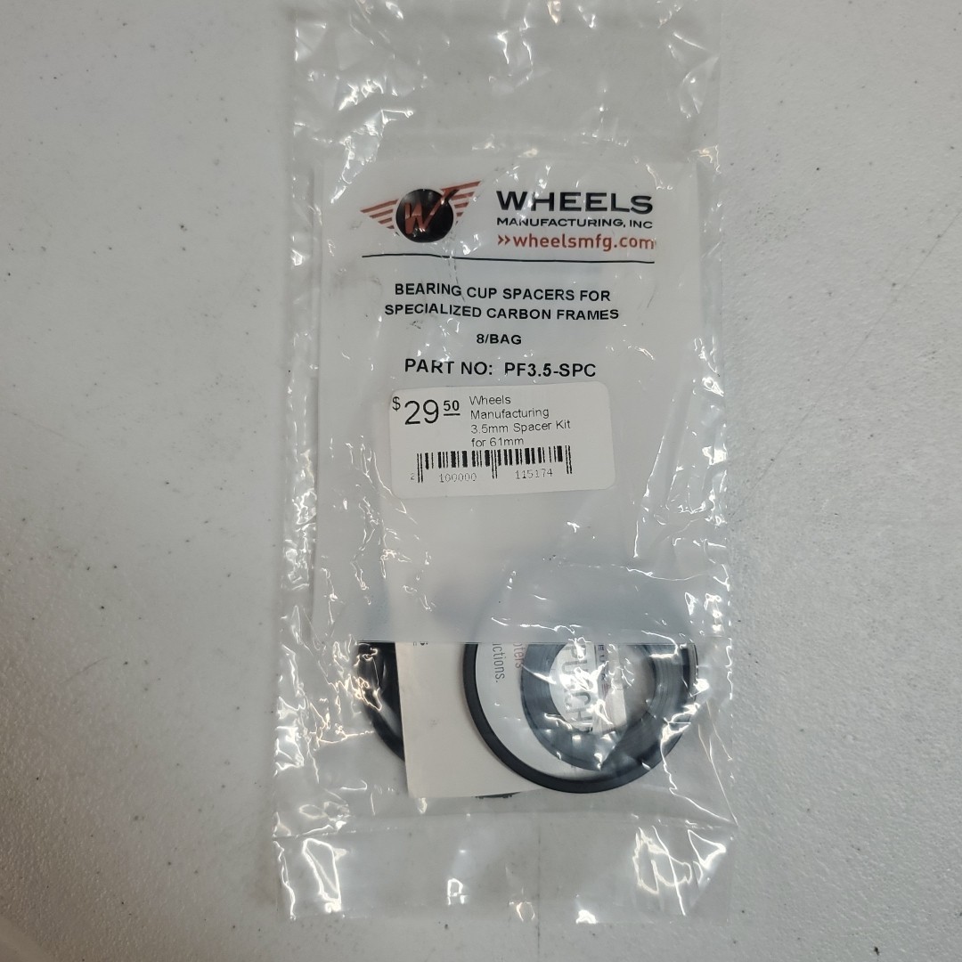 Wheels Manufacturing 3.5mm Bearing Cup Spacer Kit for 61mm Specialized OS Carbon