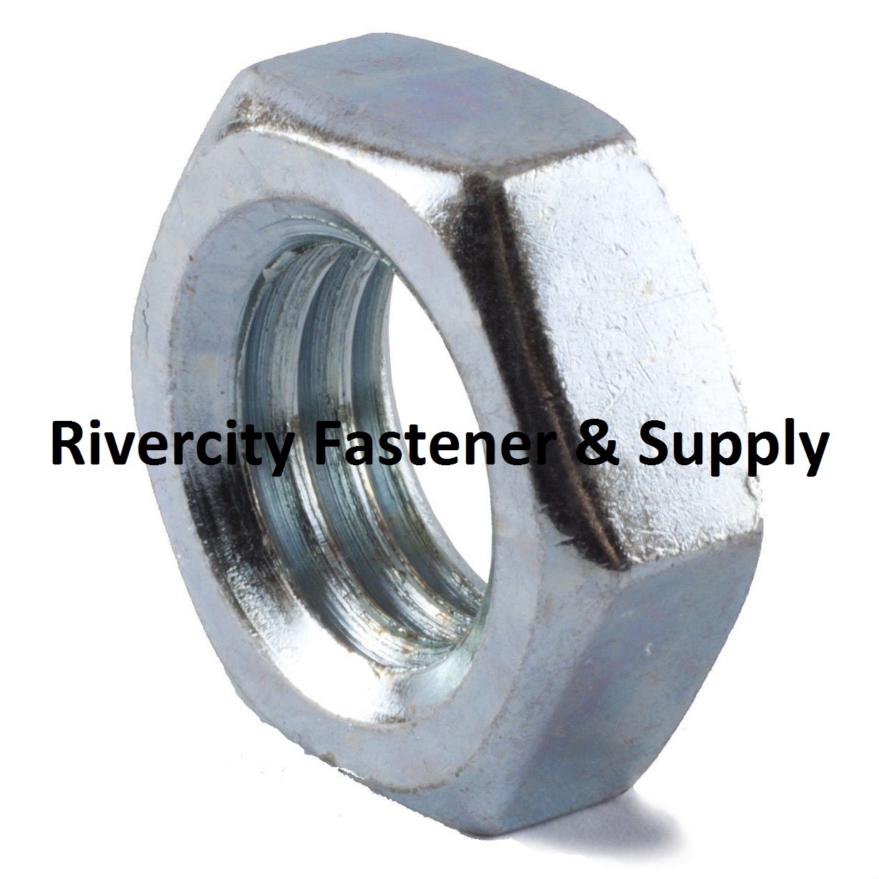 (1) M12-1.5 Metric FINE Thread Hex Jam / Thin Nut / Half Thick 12mm M12x1.5