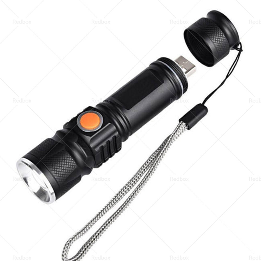 Rechargeable LED Flashlight Waterproof Torch Rainproof