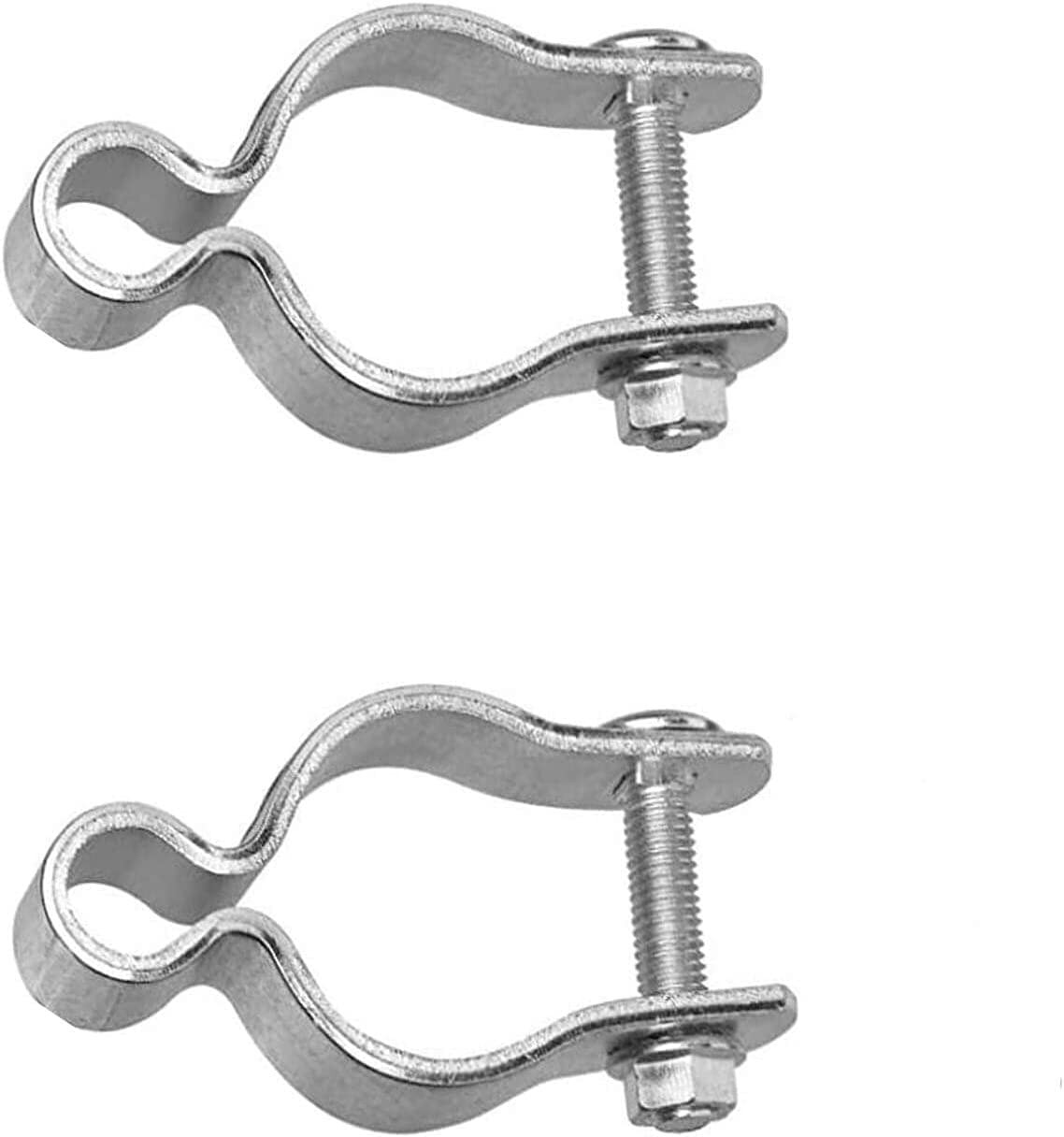 2 Pack 1-5/8Inch Chain Link Fence Frame Gate Post Hinge/Galvanized Steel Zinc Pl