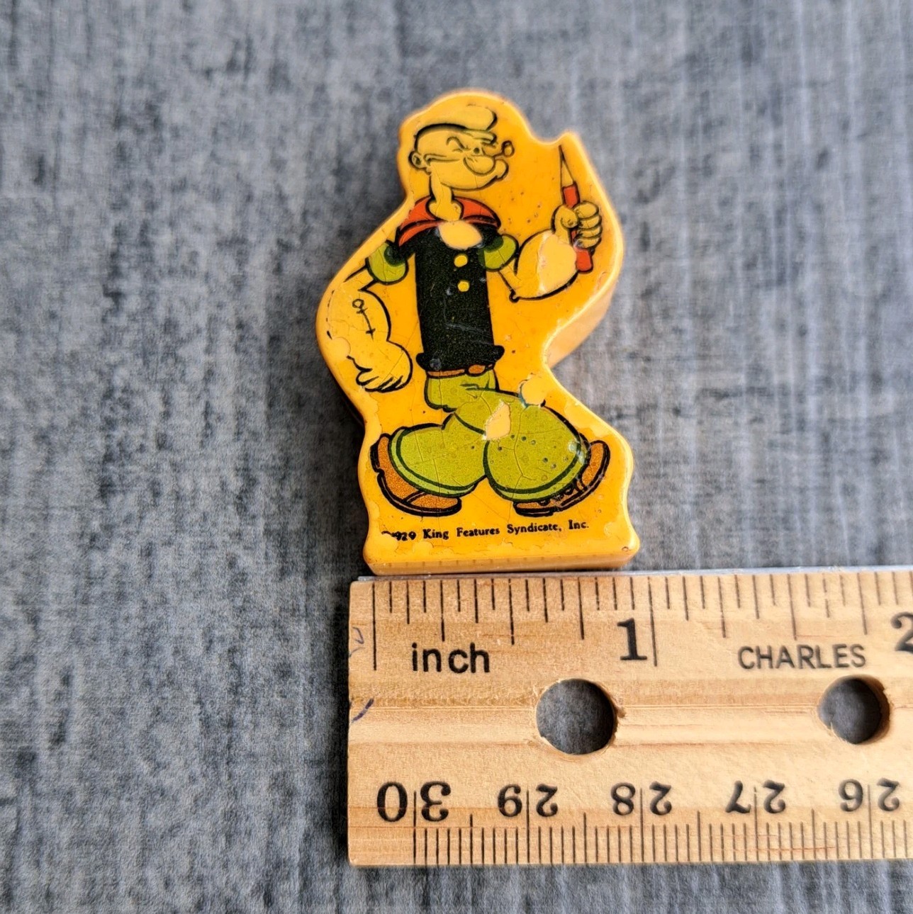 Vintage Bakelite Popeye The Sailor Man Pencil Sharpener