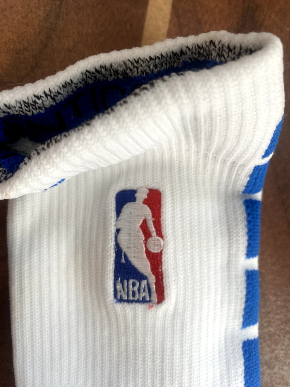 Nike NBA Authentic Player Team Issued Socks White/Light Blue Power Quick OKC Pro