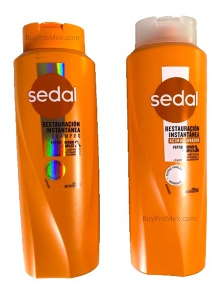 2-PK SEDAL Restauracion Instantanea Shampoo & Conditioner 620ml/21oz