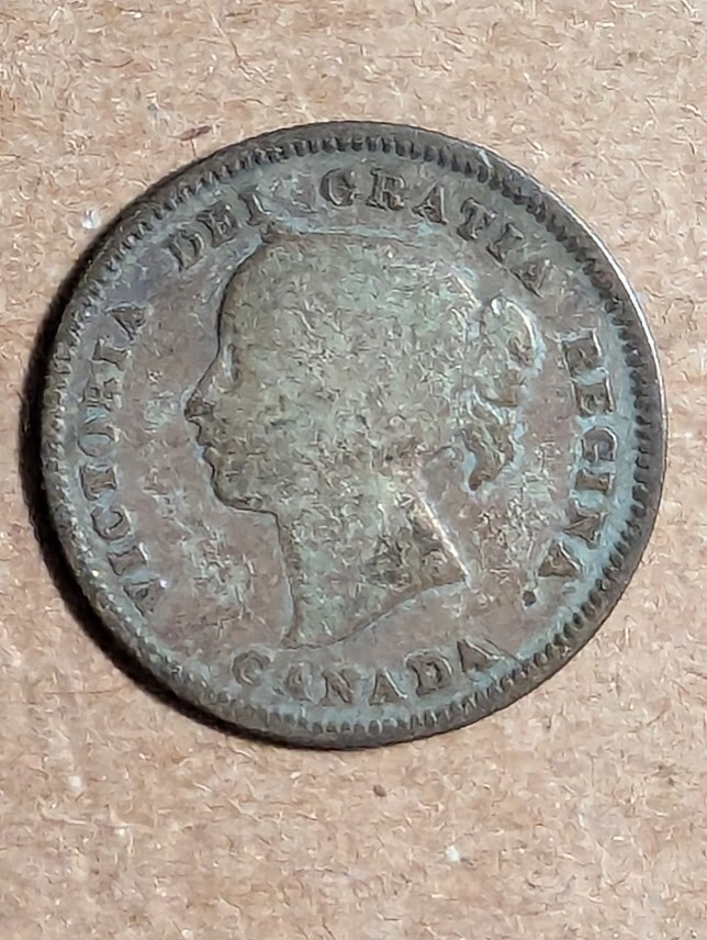1901 Canada 5 Cents Silver