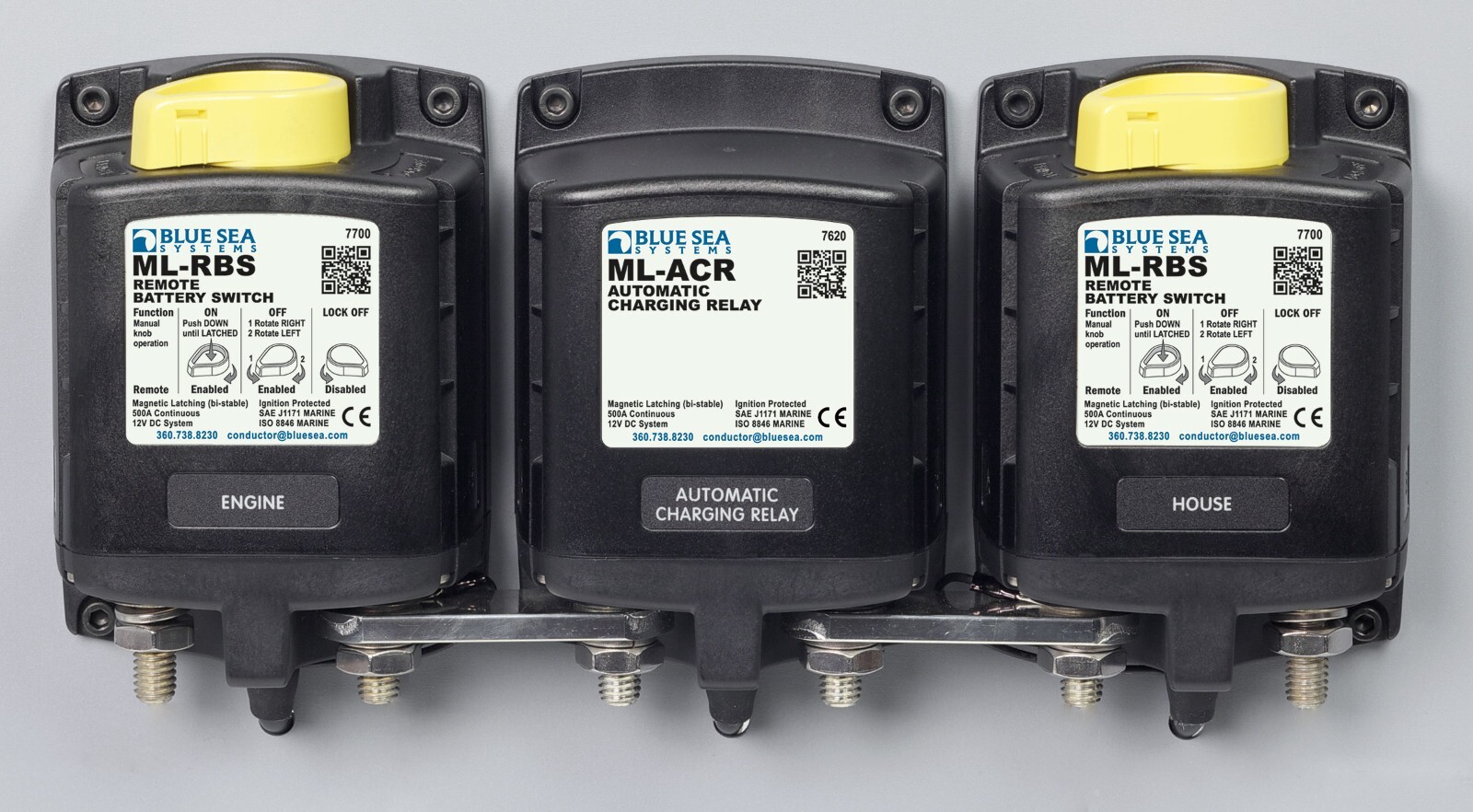 Blue Sea 7620 Automatic Charging Relay - 12V DC 500A