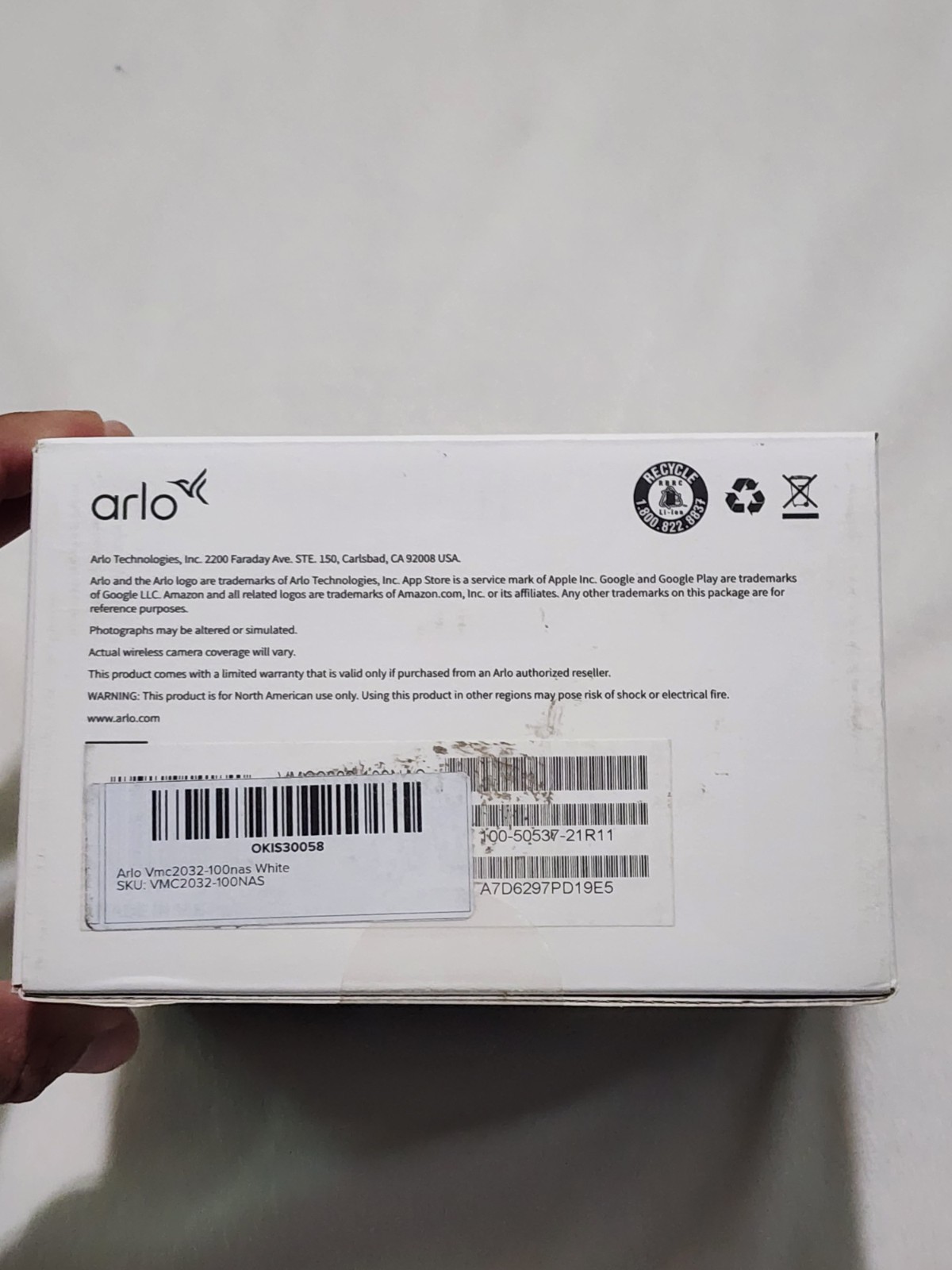 Arlo Wirefree Essential XL Spotlight Security Camera New Sealed