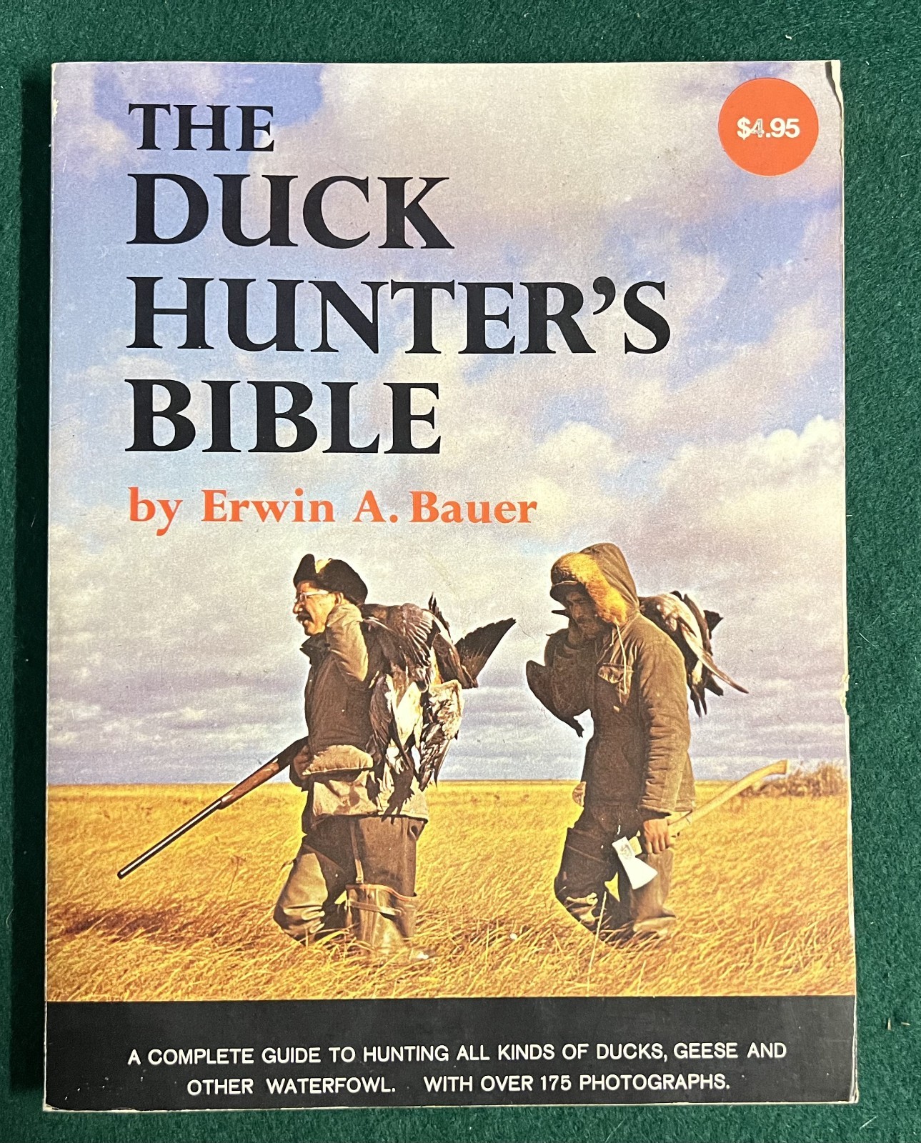 Vintage Book THE DUCK HUNTER'S BIBLE by Erwin A. Bauer 1965 PAPERBACK