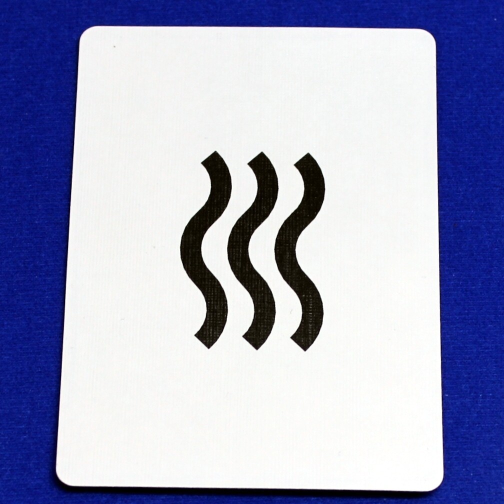 ESP Wavy Lines, Bicycle Printed Gaff Card, Blue
