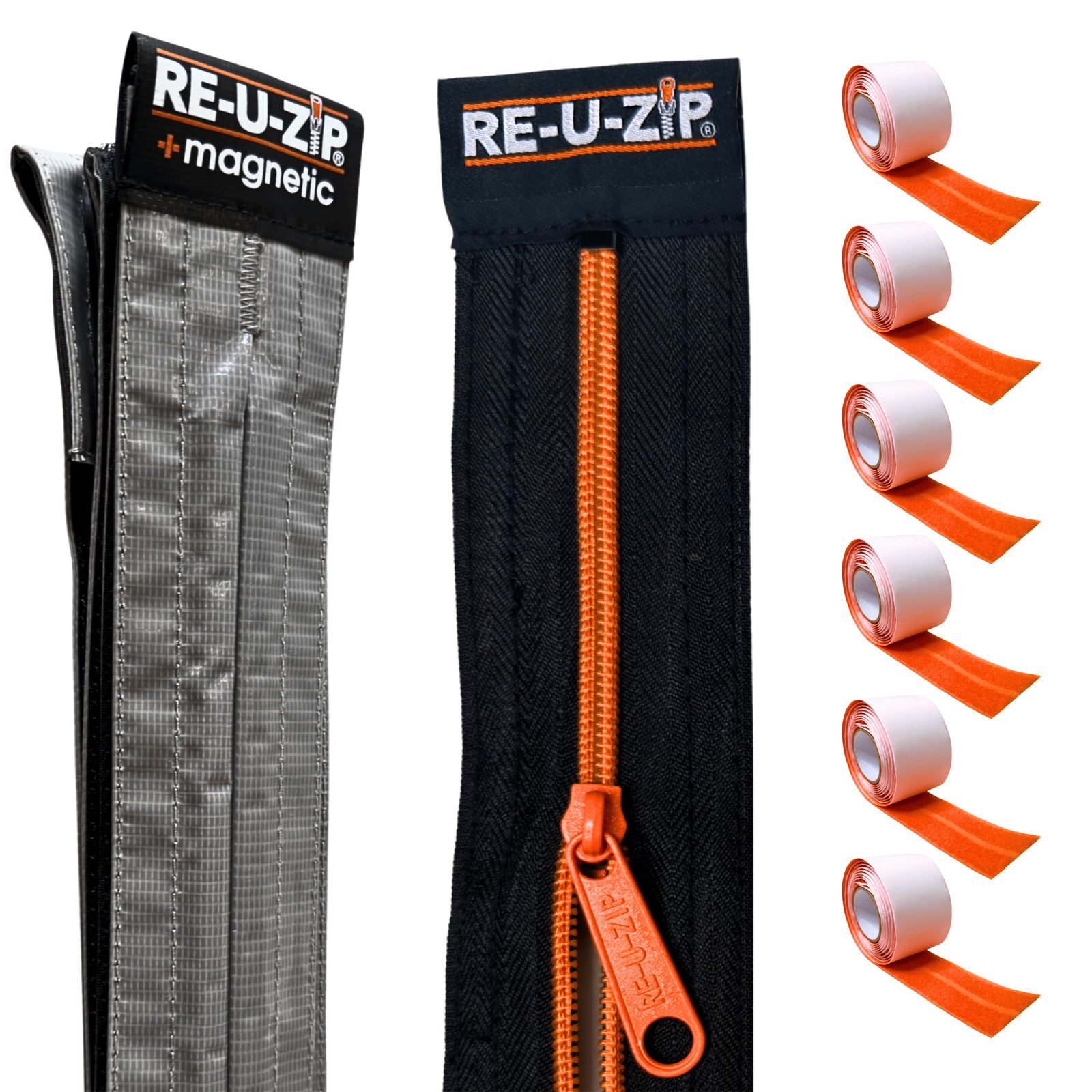 RE-U-ZIP® Magnetic Entry Strip™ & Dust Barrier Zipper