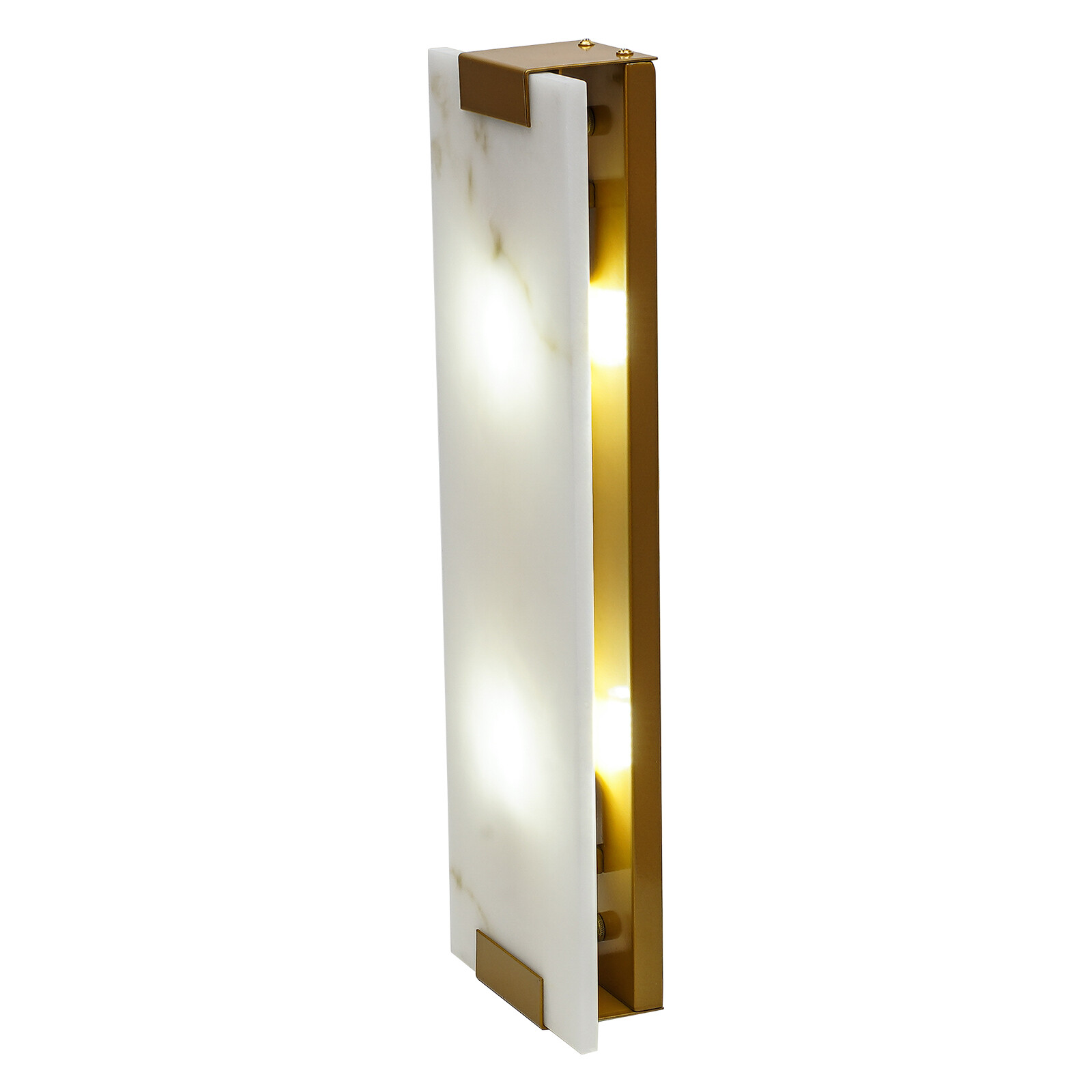 Rectangular G9 Light Wall Lamp Hand-Carved Alabaster Sconce Bedroom Kitchen US