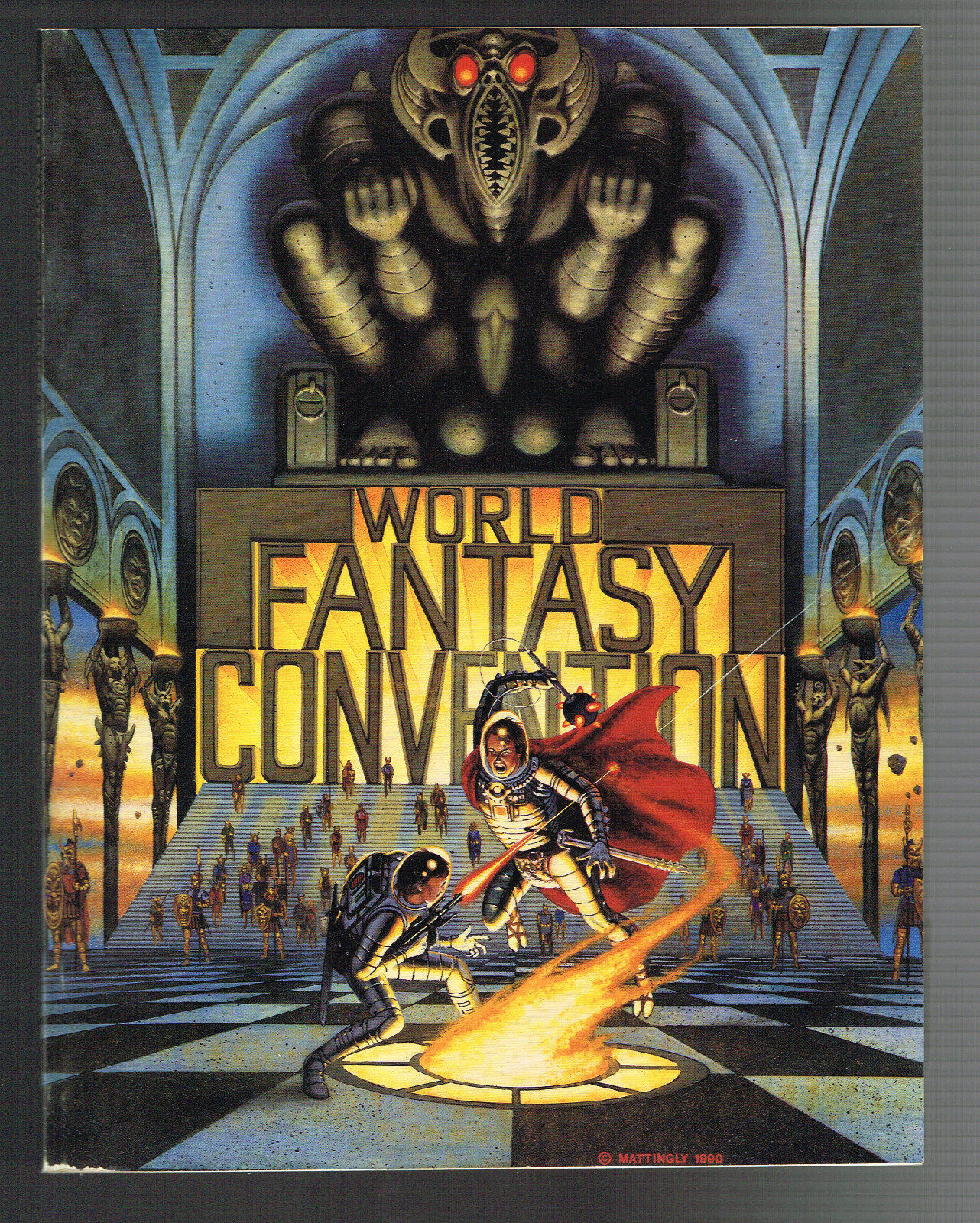 World Fantasy Convention 1990 Program Book Paperback Robert Bloch, Raymond Feist