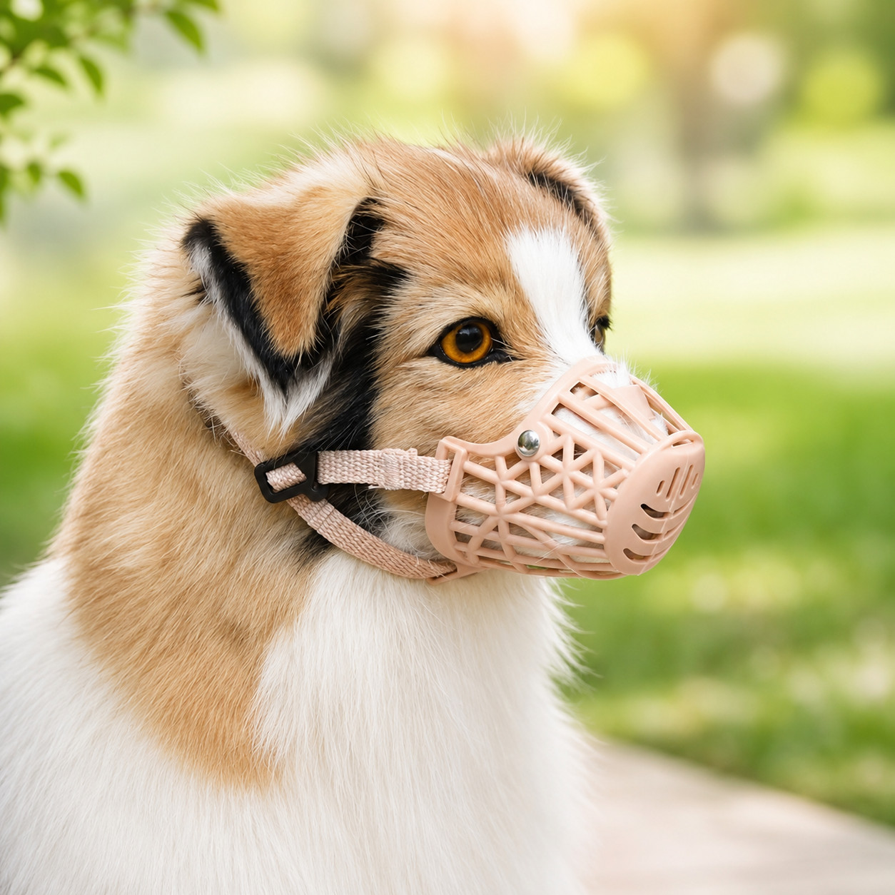 Adjustable Dog Muzzle Breathable Pet Mouth Cover for Small Medium and Large Dogs