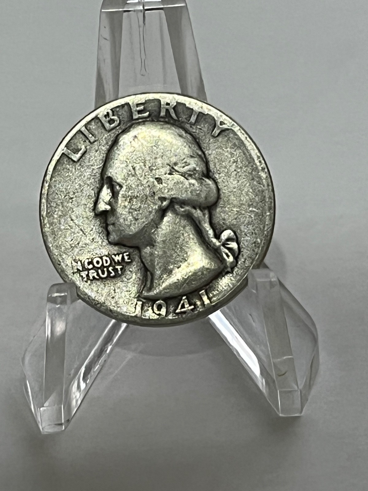 1941   Washington Silver Quarter 25c Circulated # TA99