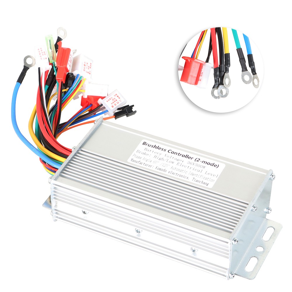 500W Electric Bicycle E-bike Scooter Brushless DC Motor Speed Controller 36V