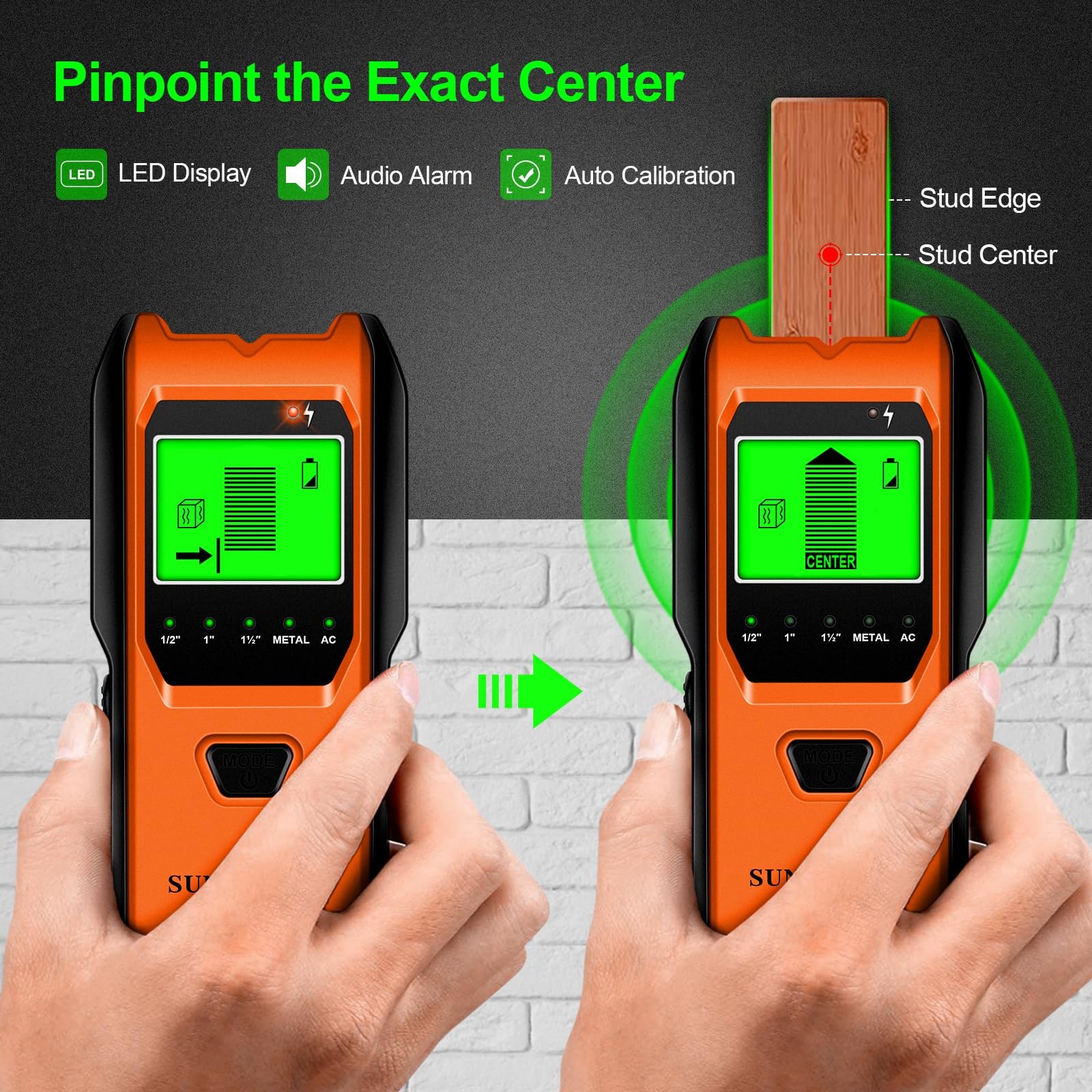 Stud Finder Wall Scanner - 5 in 1 Electronic Stud Detector with Upgraded Smar...